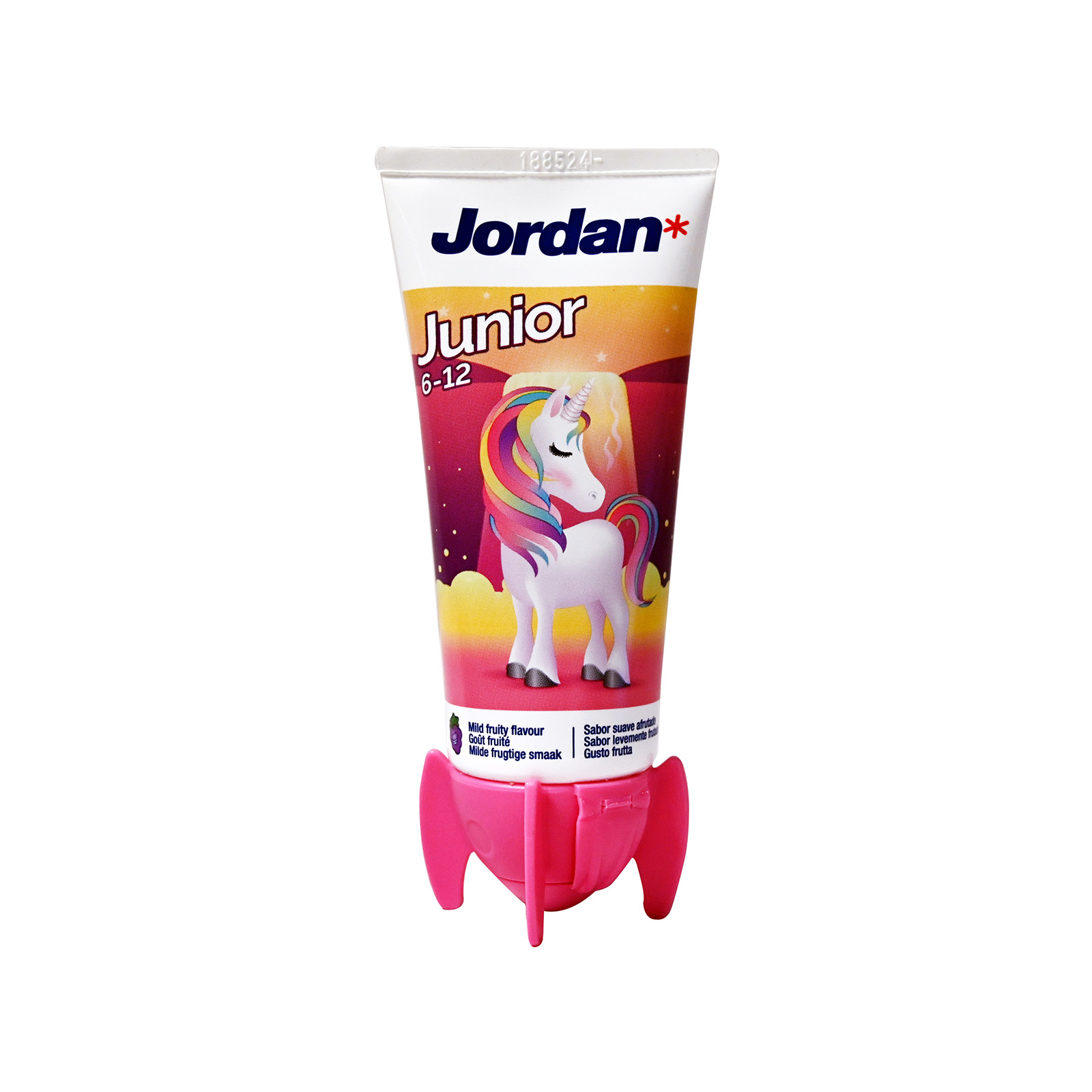 Jordan Junior οδοντόκρεμα παιδική ροζ 6 έως 12 ετών 50ml εικόνα 1