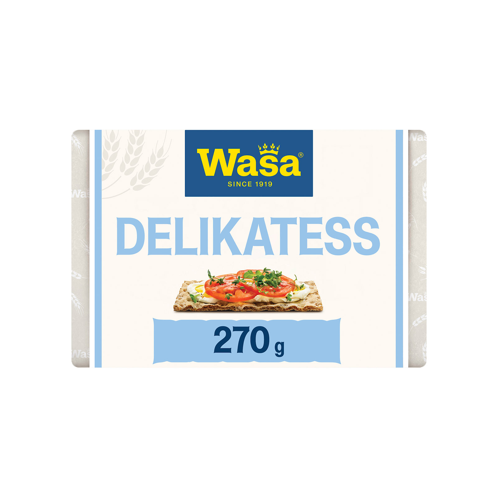 Wasa Delicatess φρυγανιές ολικής αλέσεως 270g εικόνα 1