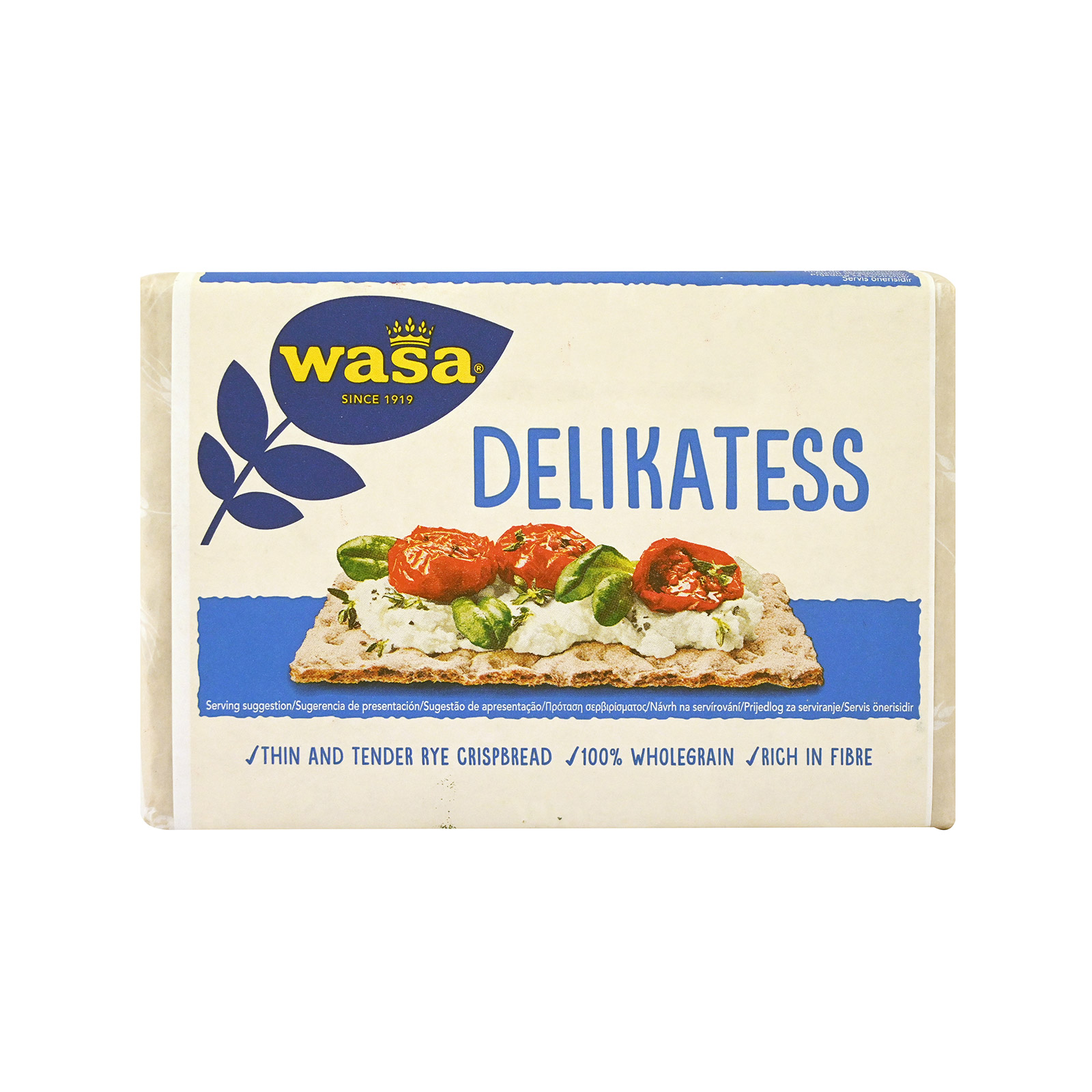 Wasa Delicatess φρυγανιές ολικής αλέσεως 270g εικόνα 1