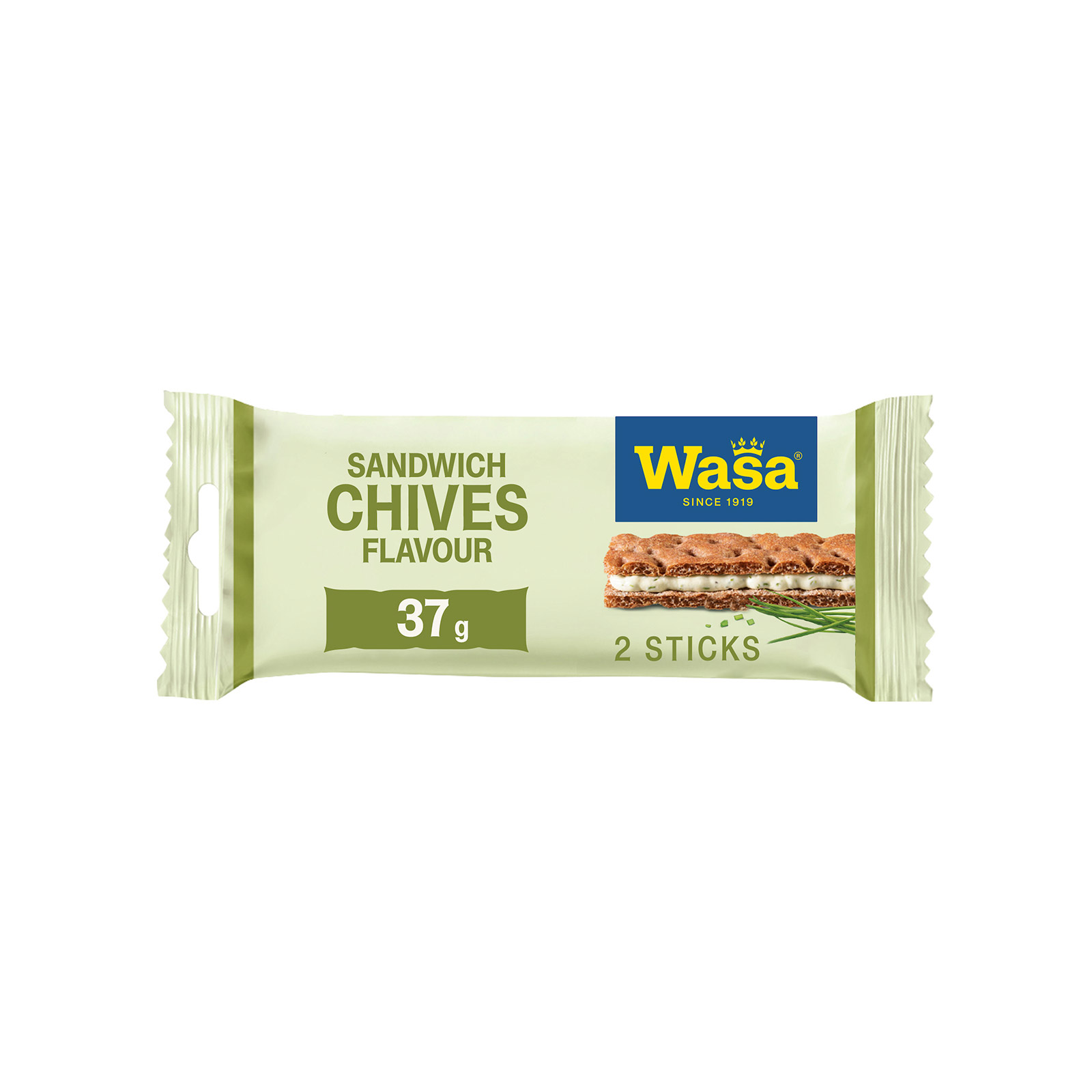 Wasa Sandwitch φρυγανιές cheese & chives 37g εικόνα 1