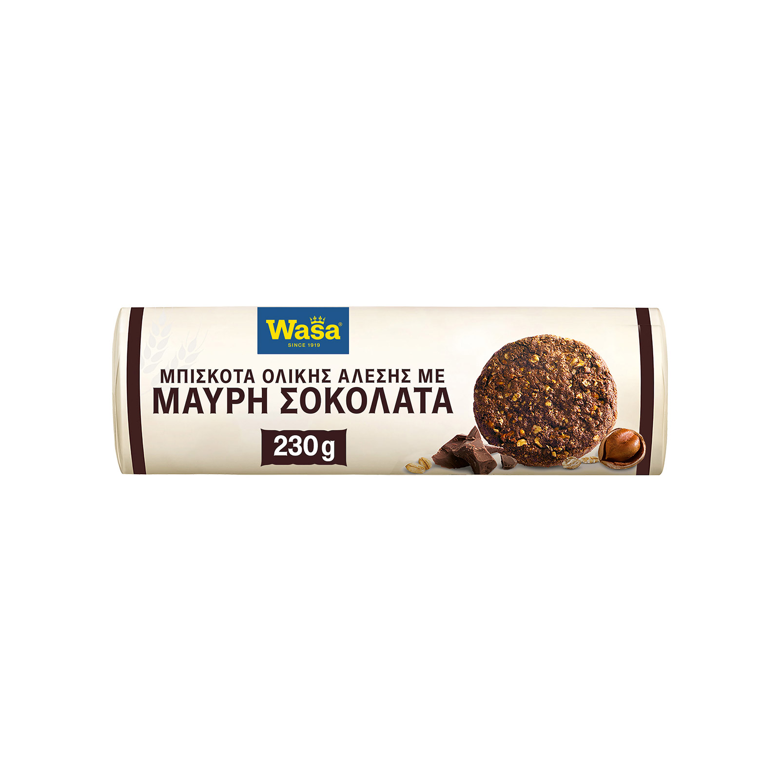 Wasa μπισκότα ολικής άλεσης dark chocolate 230g εικόνα 1