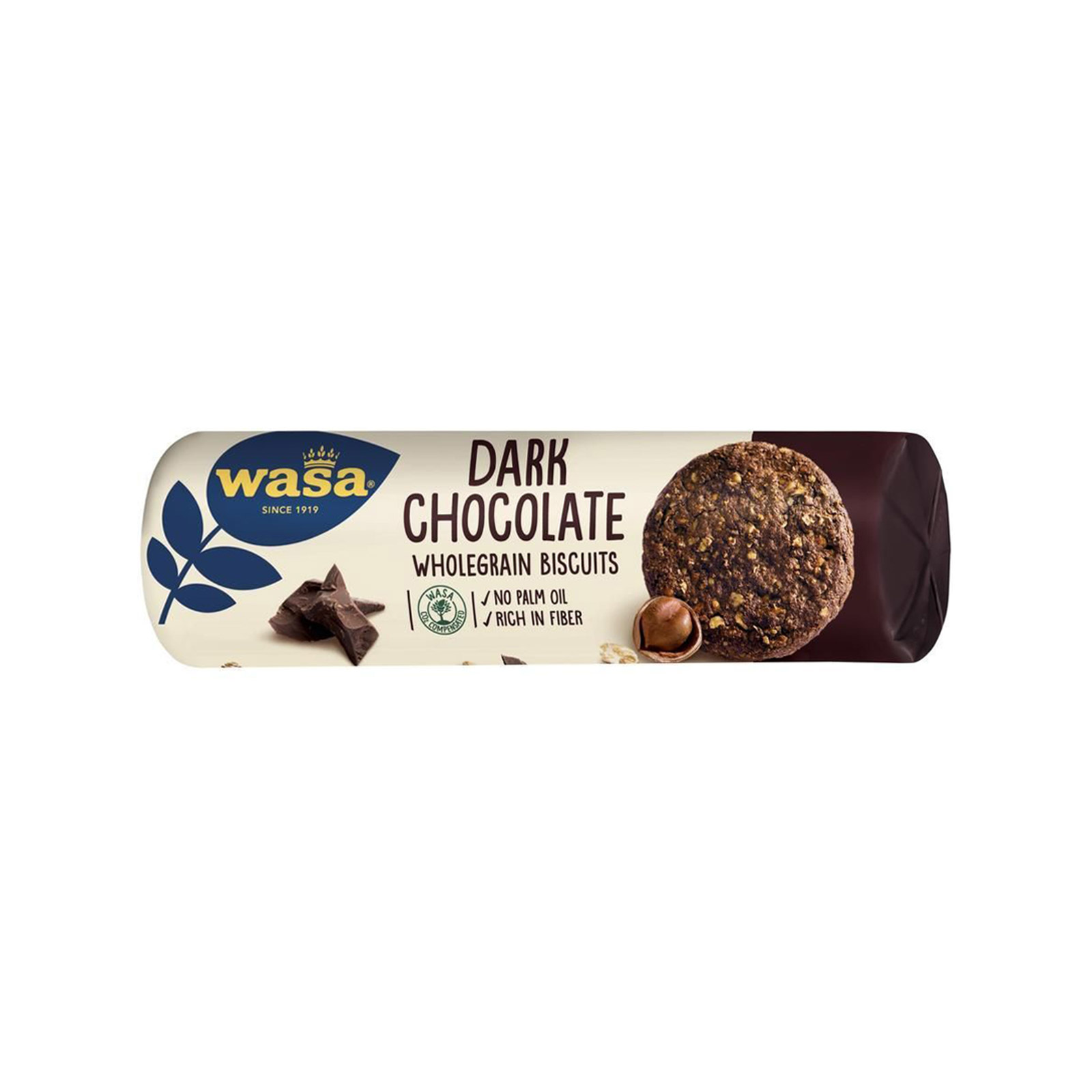Wasa μπισκότα ολικής άλεσης dark chocolate 230g εικόνα 1