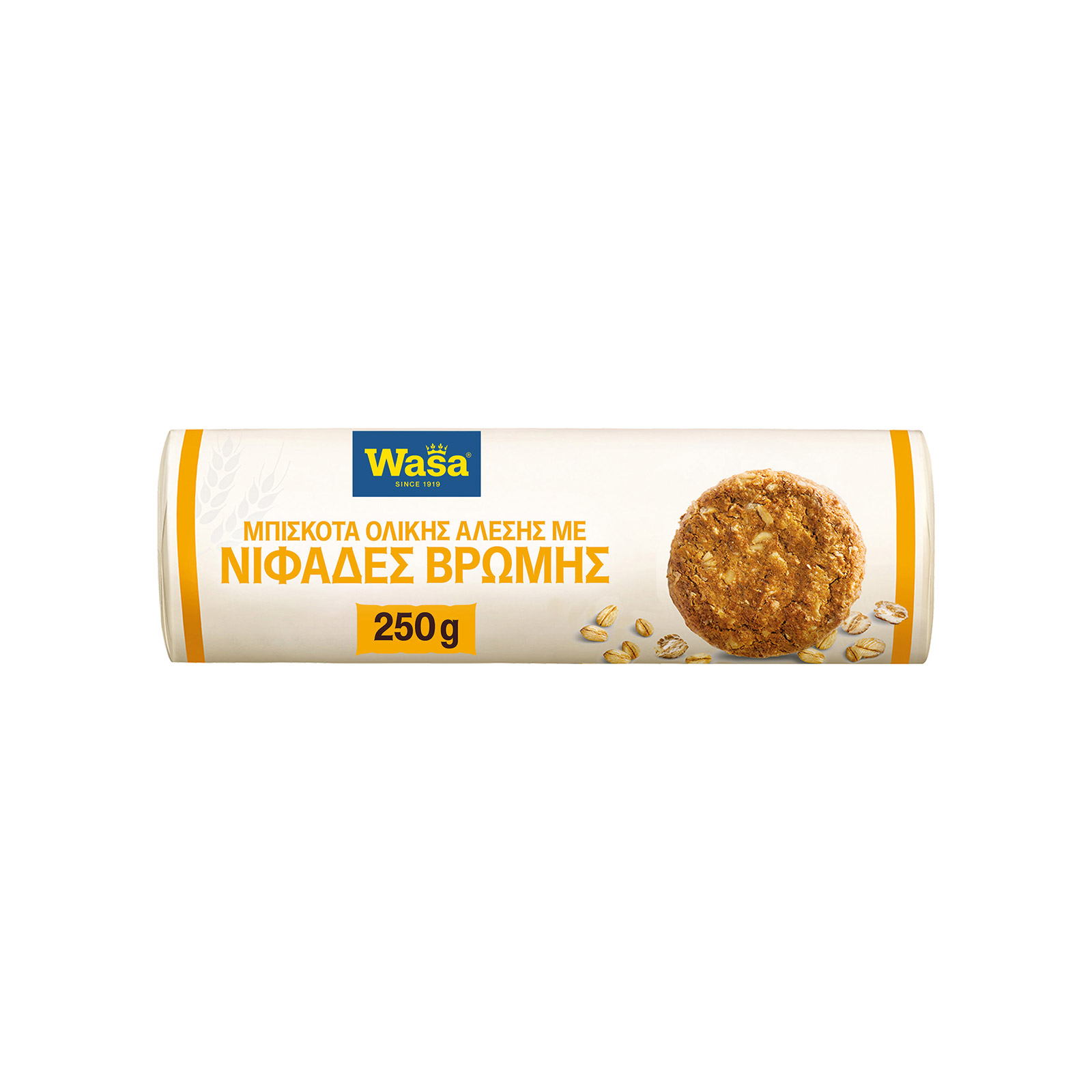 Wasa Crunchy oat flakes μπισκότα ολικής άλεσης 250g εικόνα 1