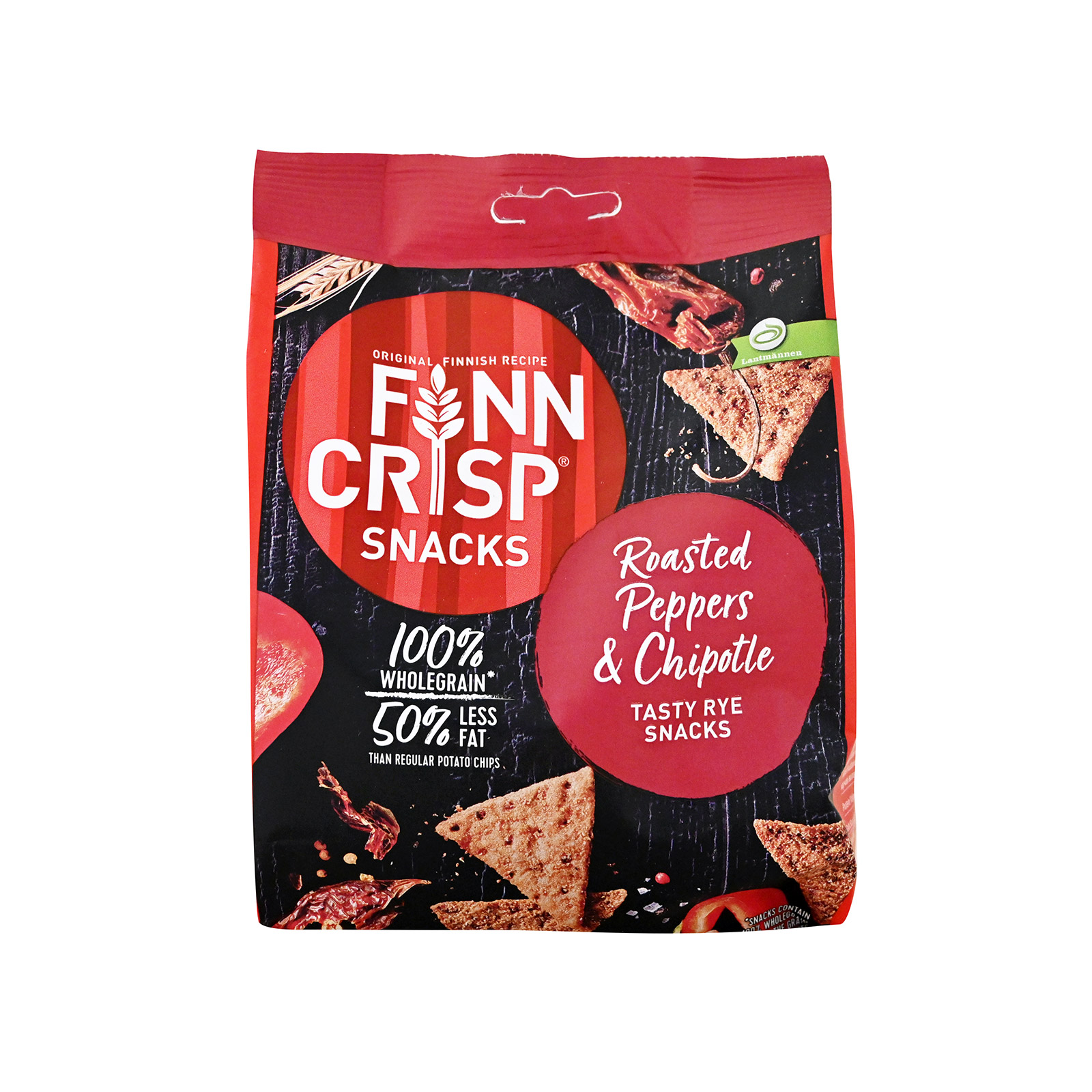 Finn Crisp σνακ roasted peppers & chipotle 150g εικόνα 1