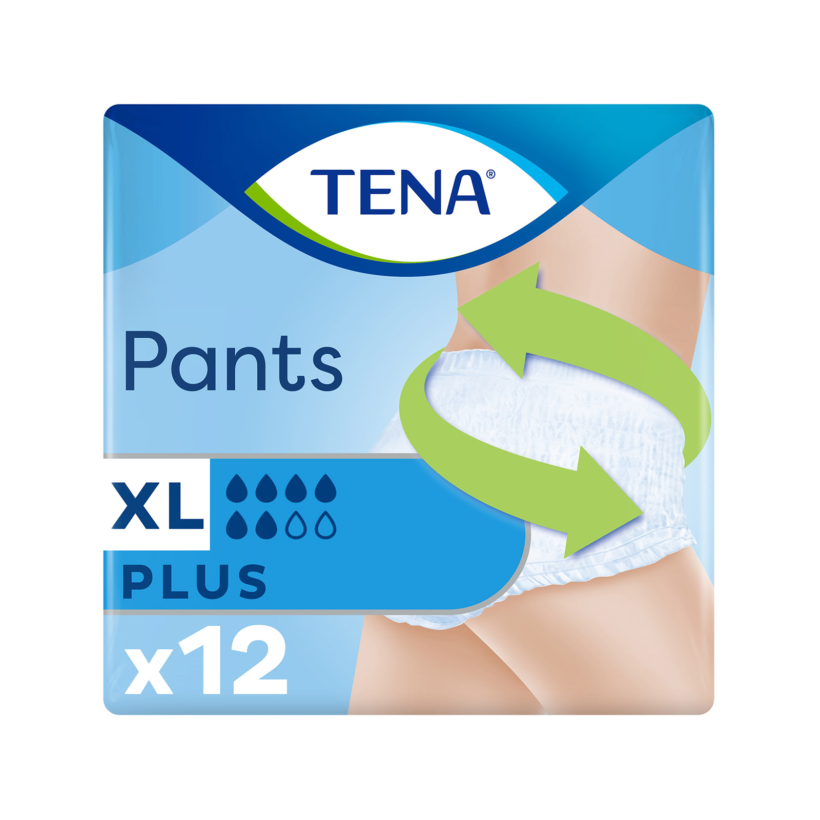 Tena Plus incontinence pads Extra Large 12pcs image 1