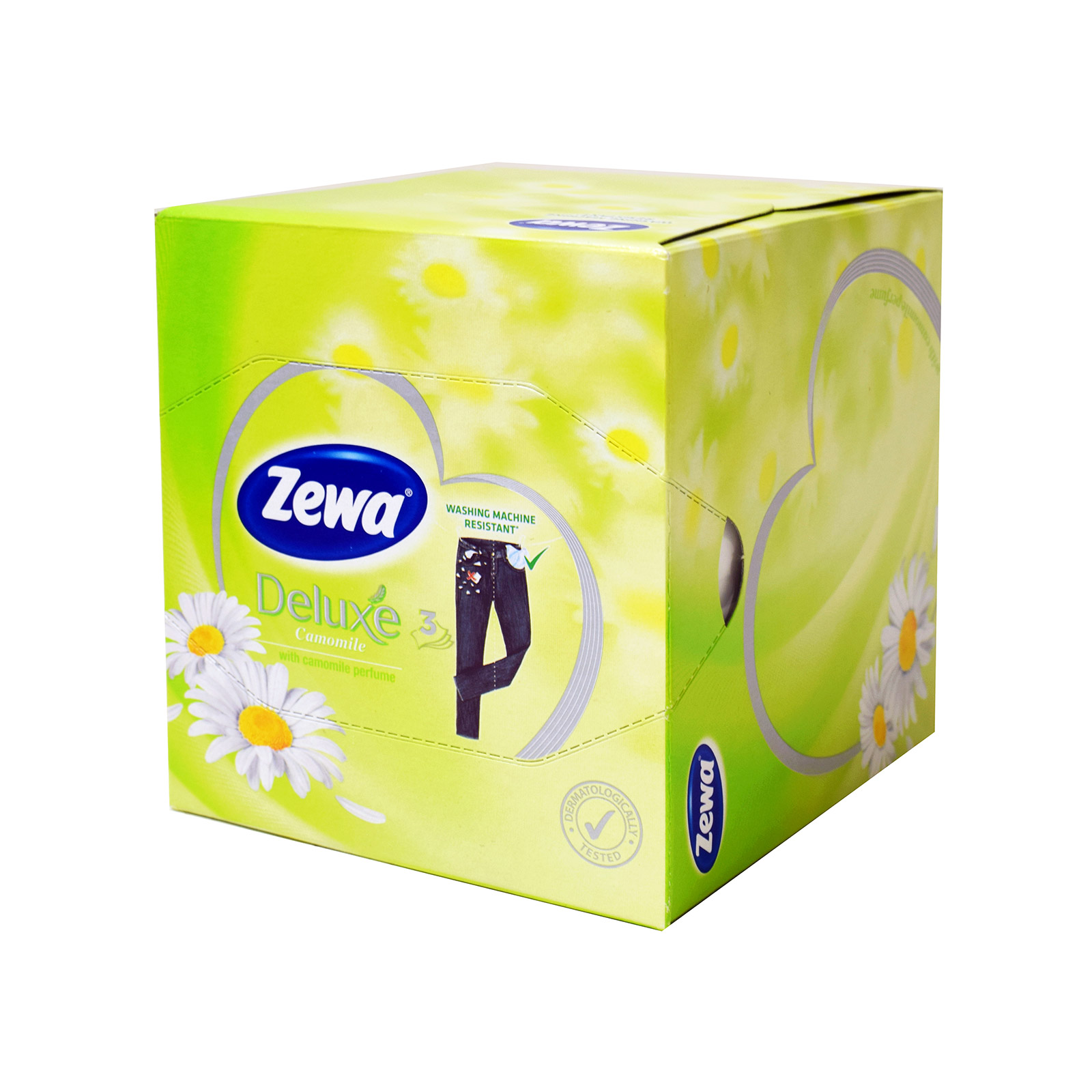 Zewa Deluxe χαρτομάντηλα επιτραπέζια 3 φύλλα / camomille 60 φύλλα 112g εικόνα 1