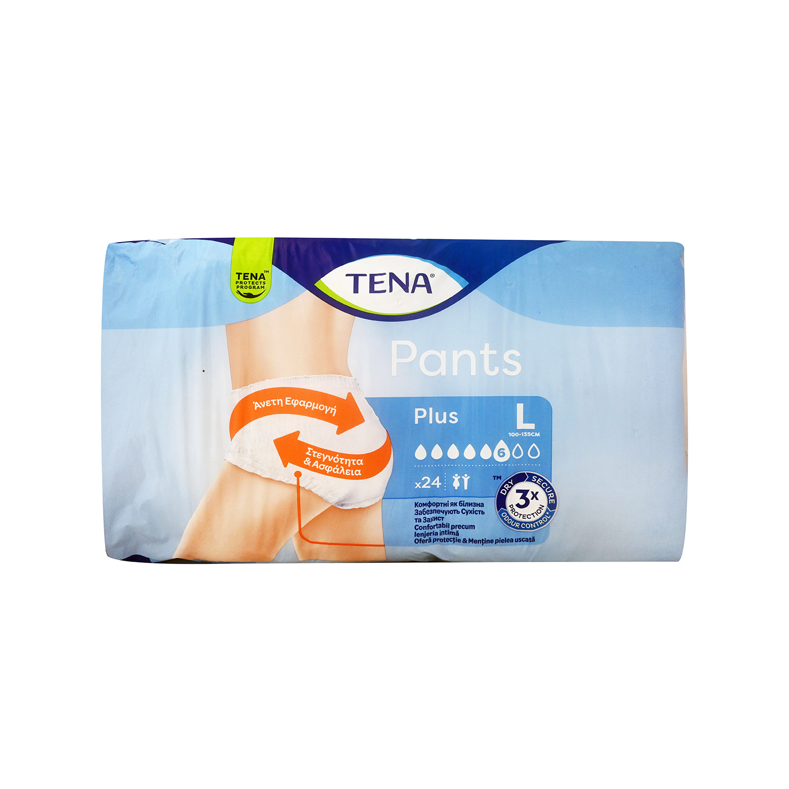 Tena εσώρουχα ακράτειας large, 100-135cm 24τεμ εικόνα 1