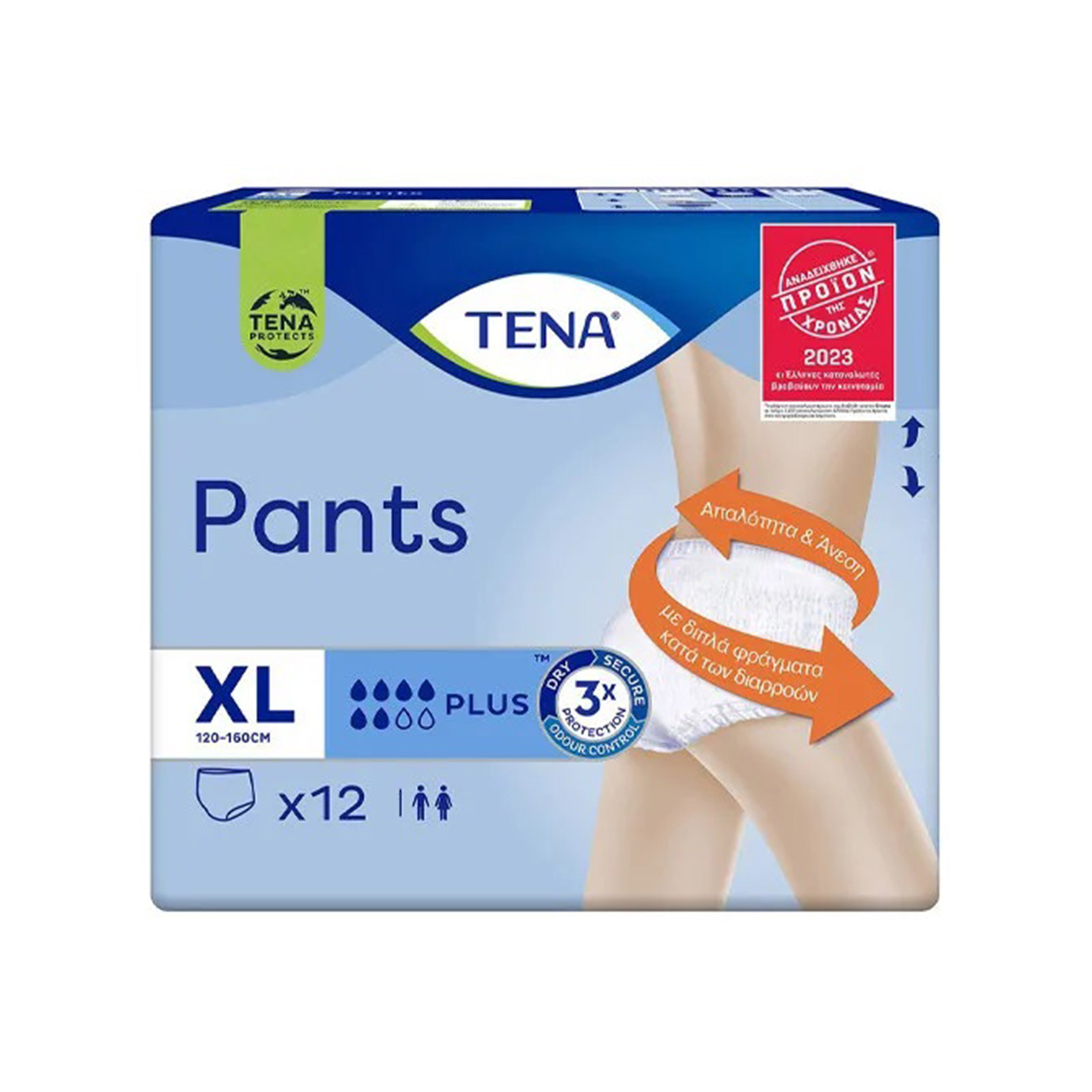 Tena εσώρουχα ακράτειας plus XL 120-160 cm 12τεμ εικόνα 1