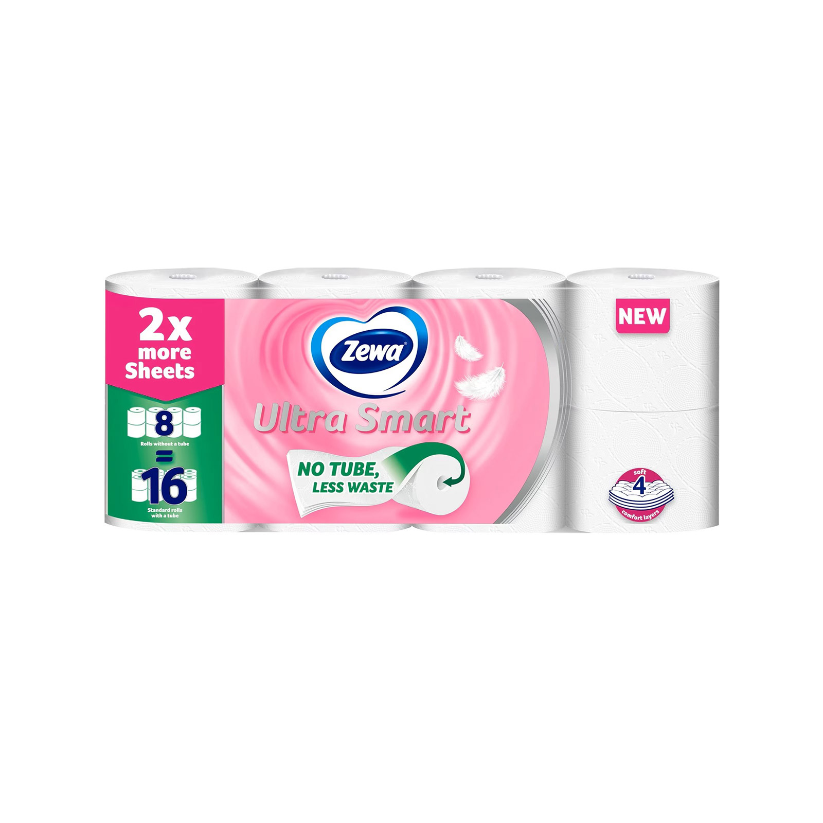 Zewa ρολό χαρτί υγείας 8 τεμαχίων 8x213g εικόνα 1