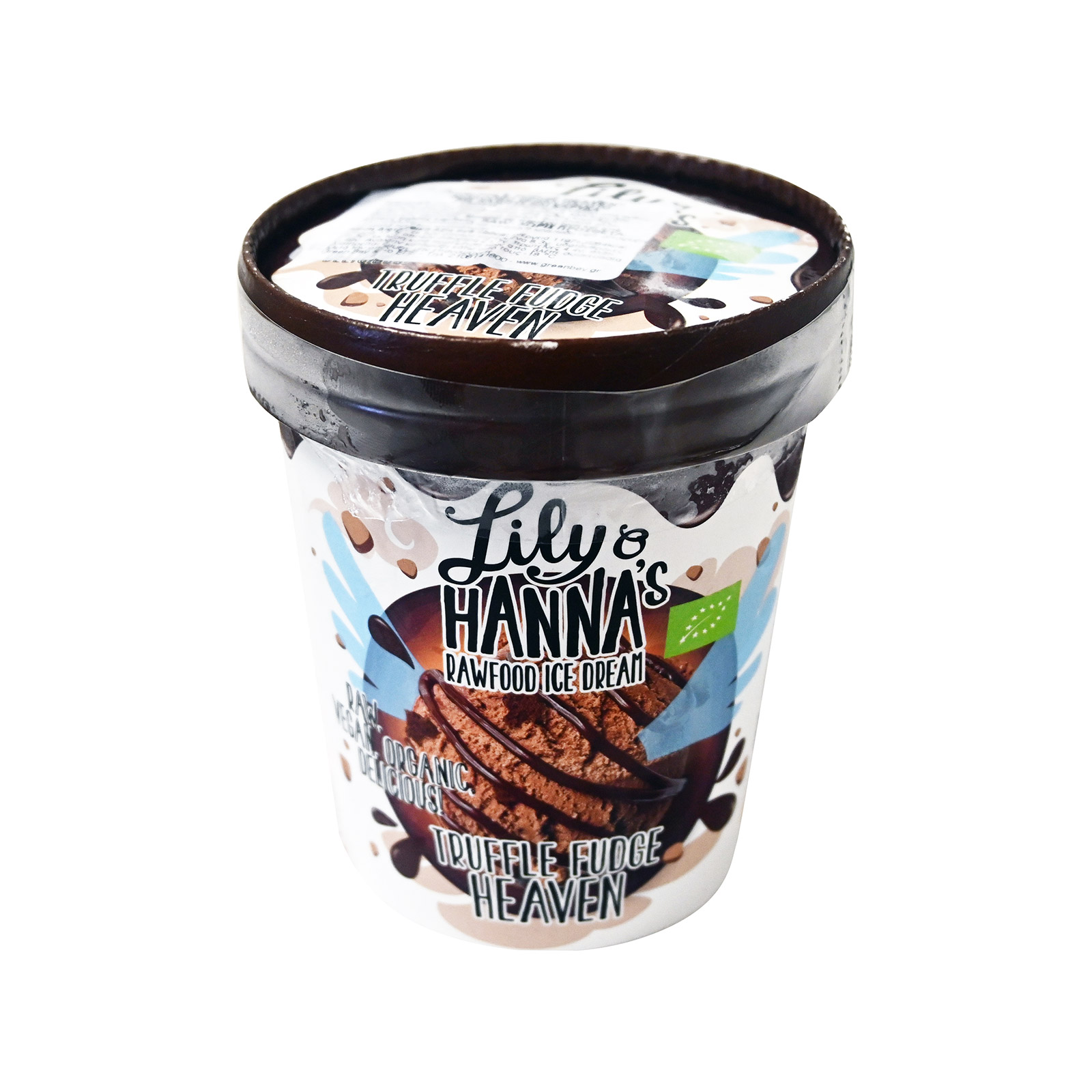 Lily & Hanna's Truffle fudge heaven παγωτό οικογενειακό με κασιους & καρύδα 500ml εικόνα 1