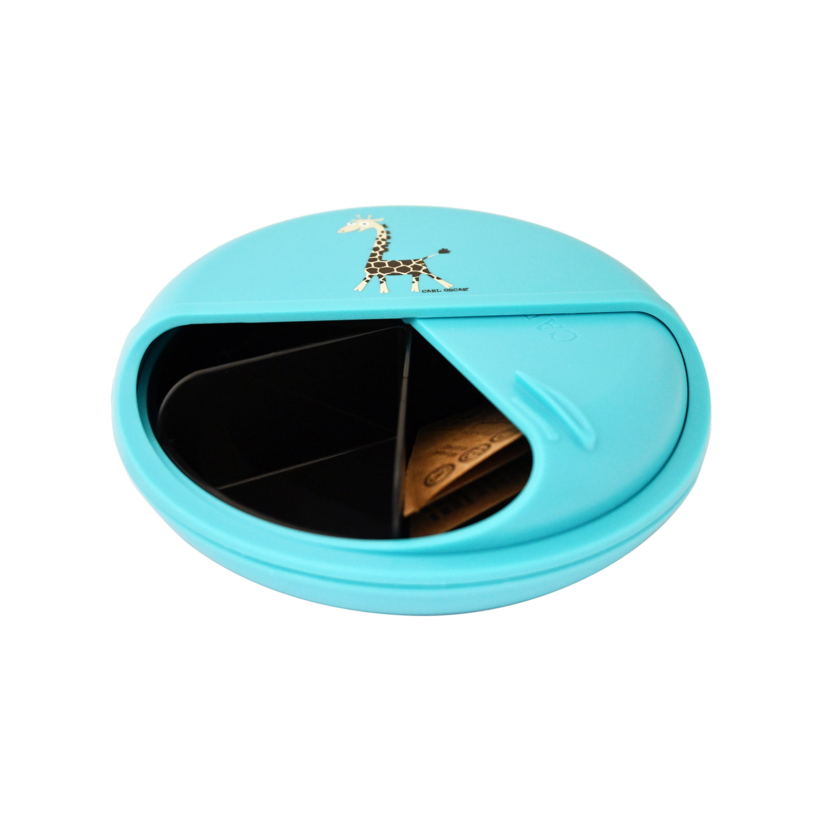 Carl Oscar φαγητοδοχείο με θήκες στρογγυλό, πράσινο εικόνα 1