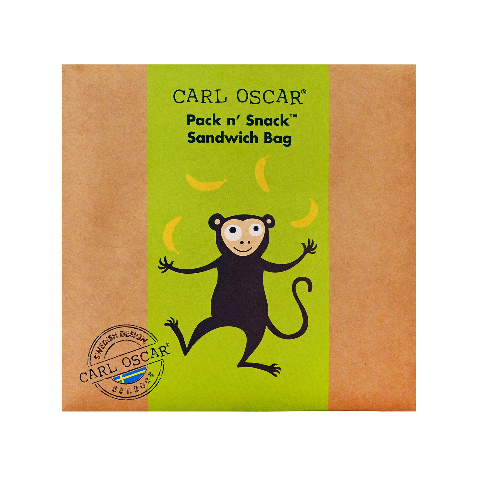 Carl Oscar Pack n' snack ισοθερμικό τσαντάκι για σάντουιτς πράσινο εικόνα 1