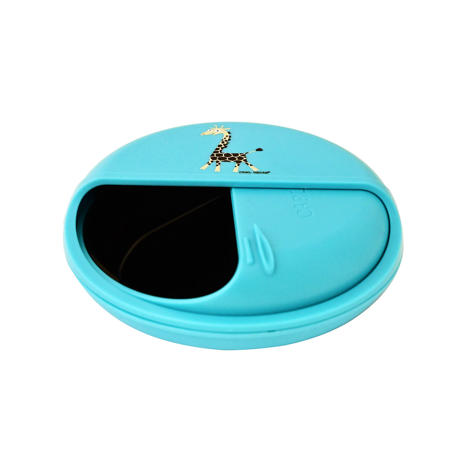 Carl Oscar φαγητοδοχείο με θήκες στρογγυλό, γαλάζιο εικόνα 1