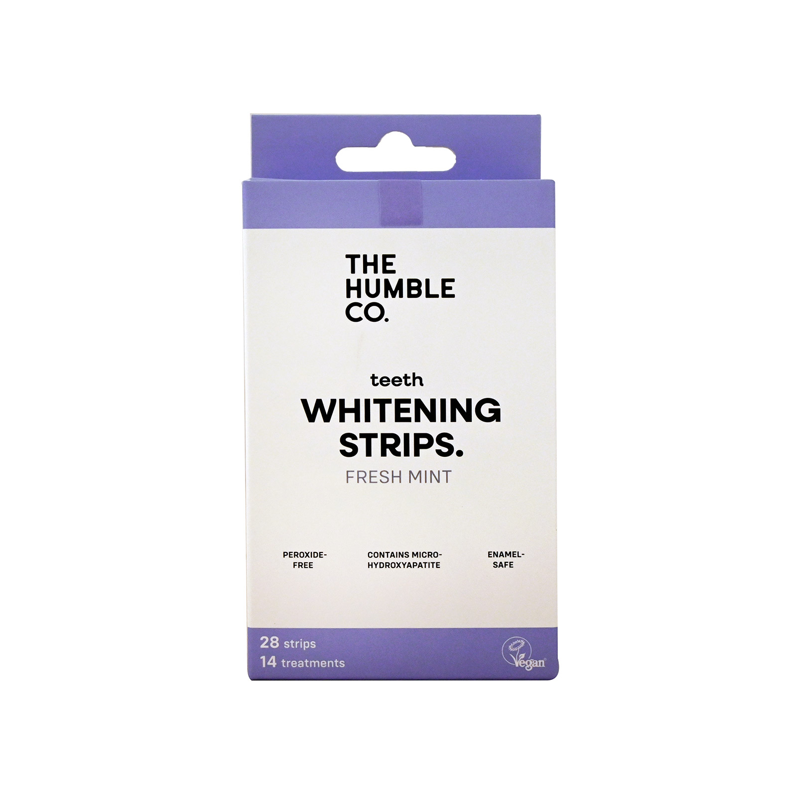 The Humble Co. teeth whitening strips fresh mint 28pcs image 1
