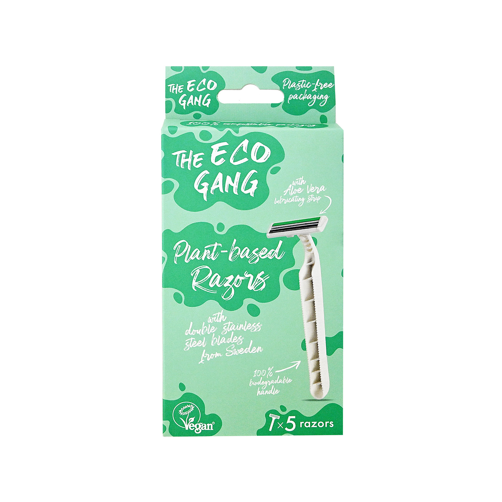 The Eco Gang Φυτικής βάσης ξυραφάκια 5τεμ εικόνα 1