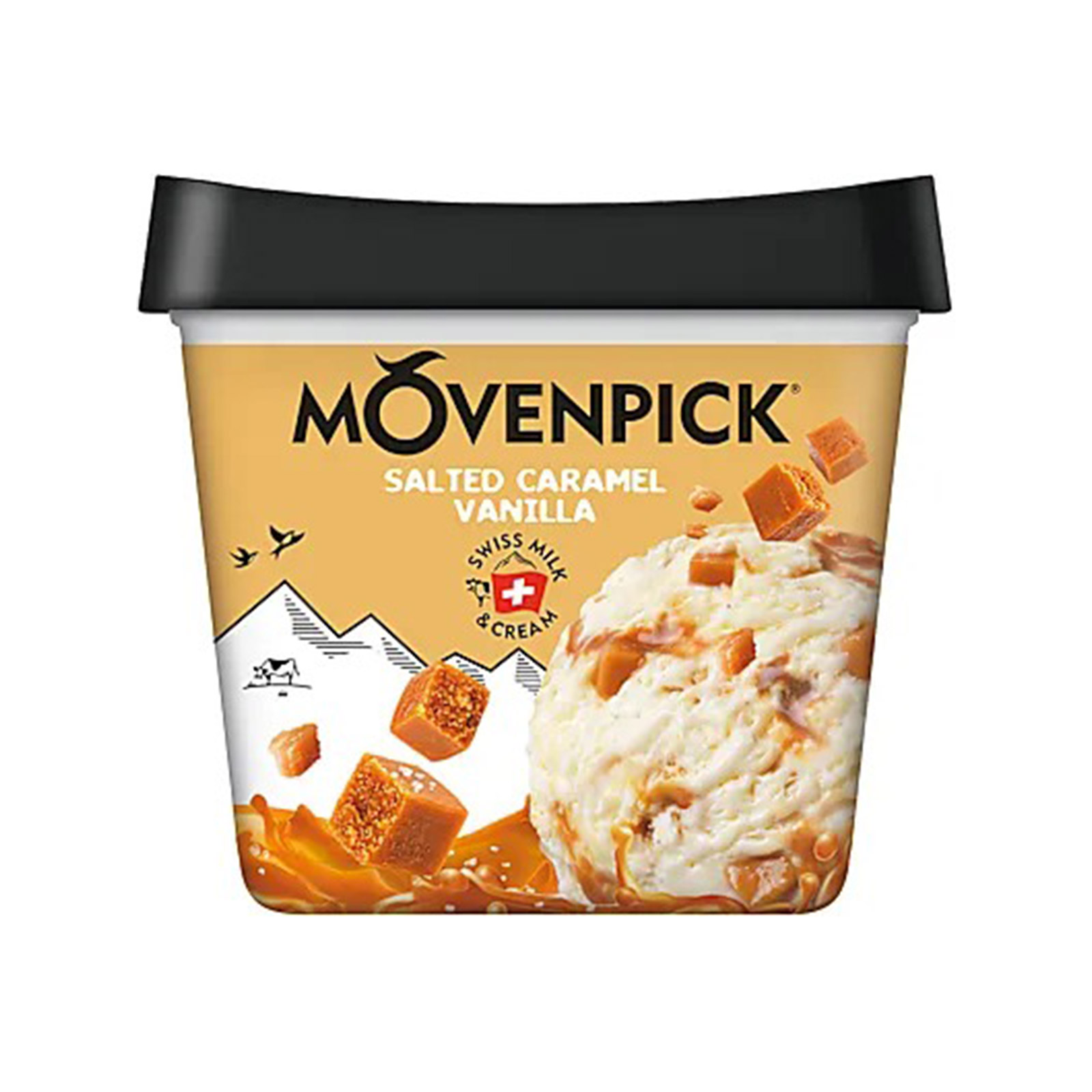 Movenpick παγωτό οικογενειακό salted caramel vanilla 515g εικόνα 1
