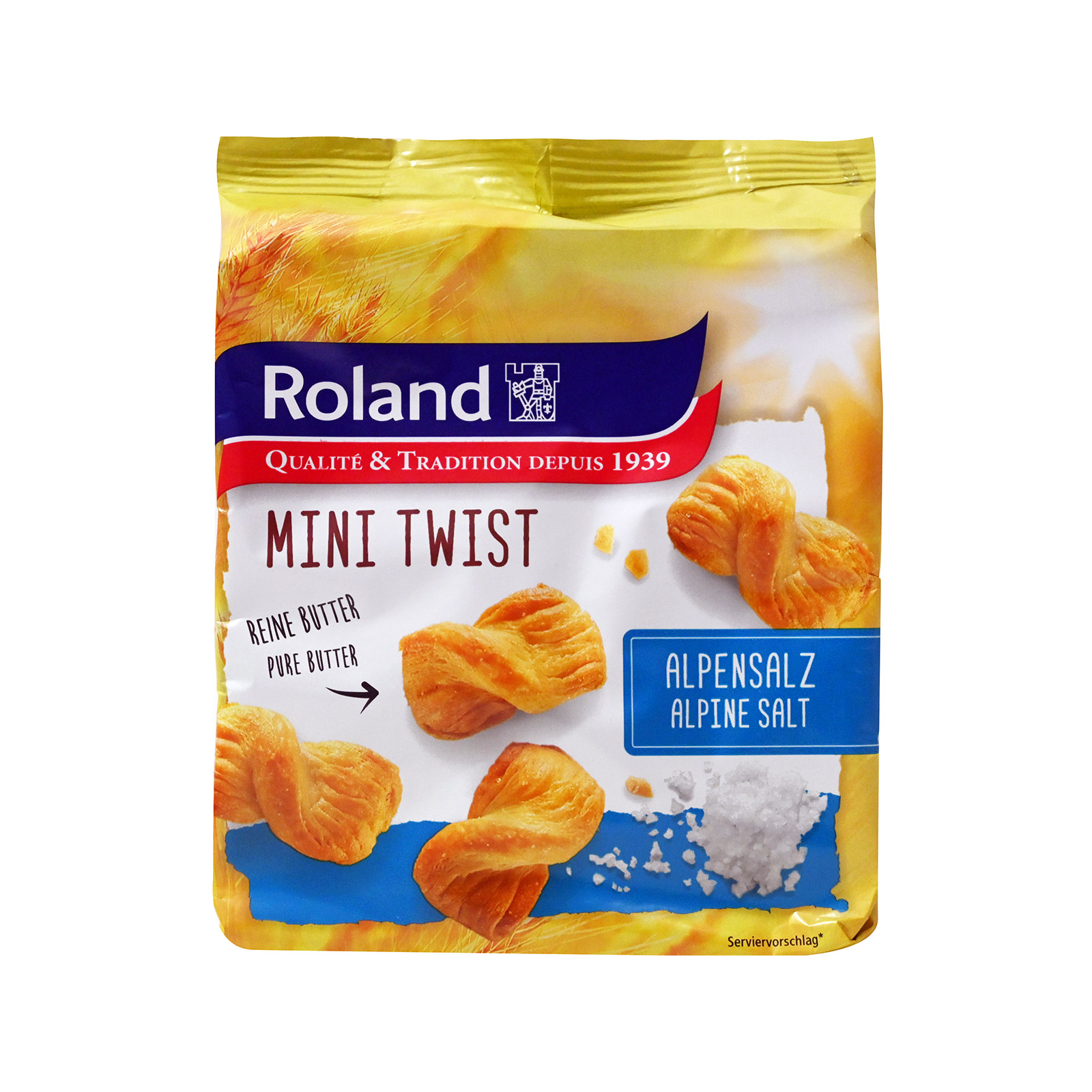 Roland Mini twist κρουασίνια με αλάτι Άλπεων & βούτυρο 75g εικόνα 1