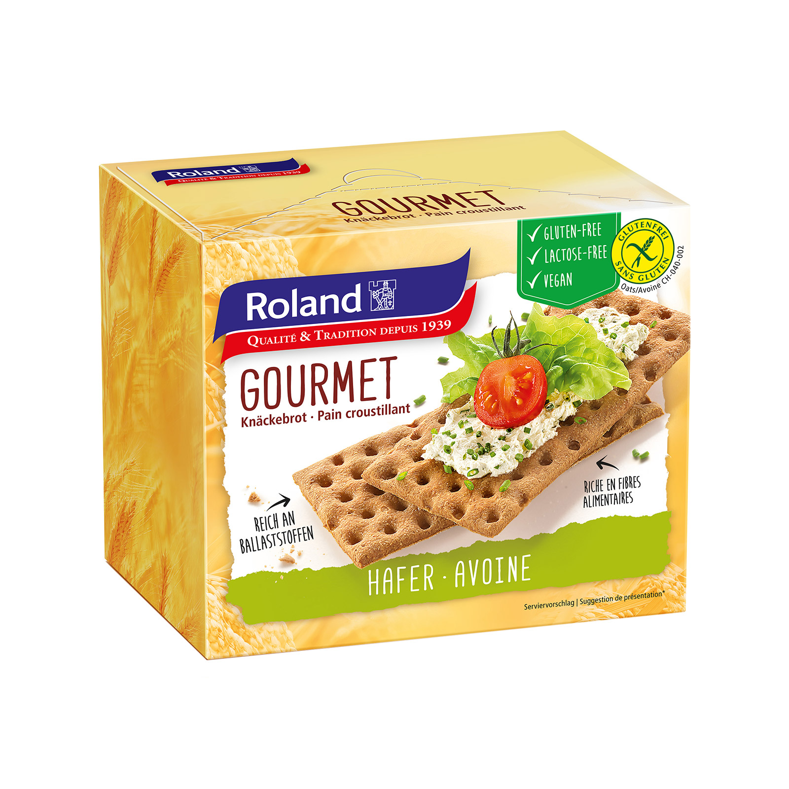 Roland Gourmet φρυγανιές βρώμης 230g εικόνα 1