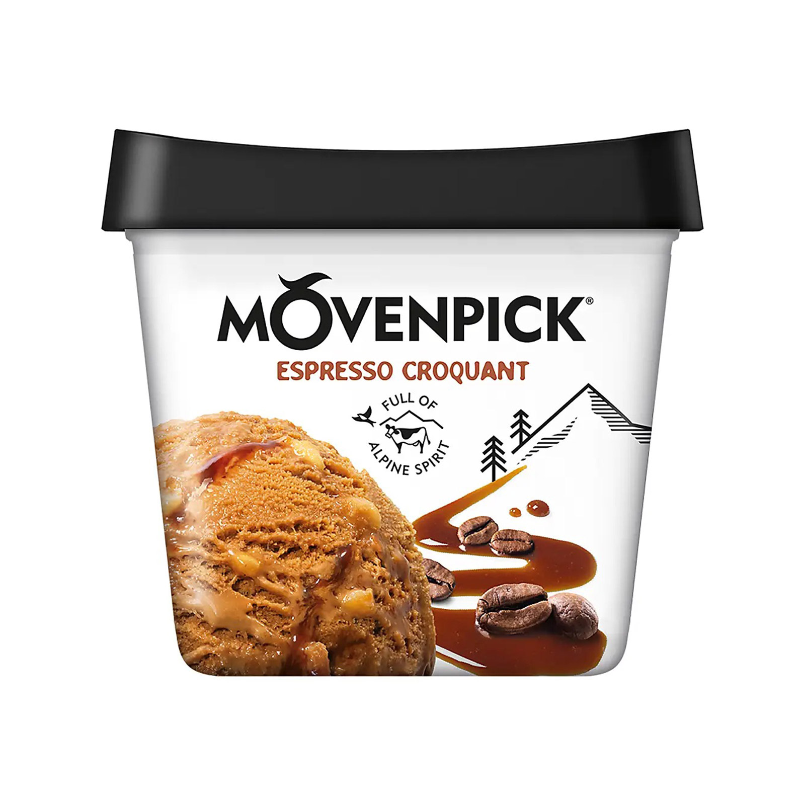 Movenpick παγωτό οικογενειακό espresso croquant 0.504kg εικόνα 1