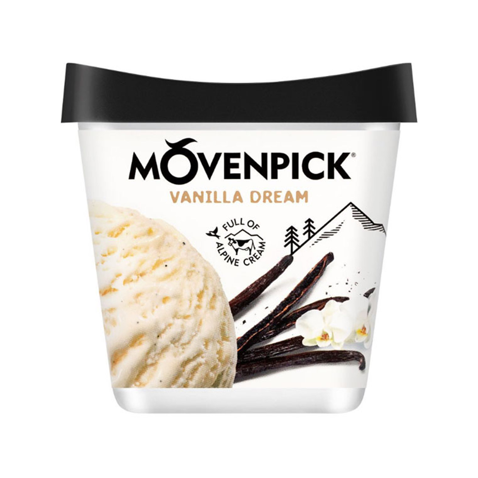 Movenpick παγωτό οικογενειακό vanilla dream 0.25kg εικόνα 1