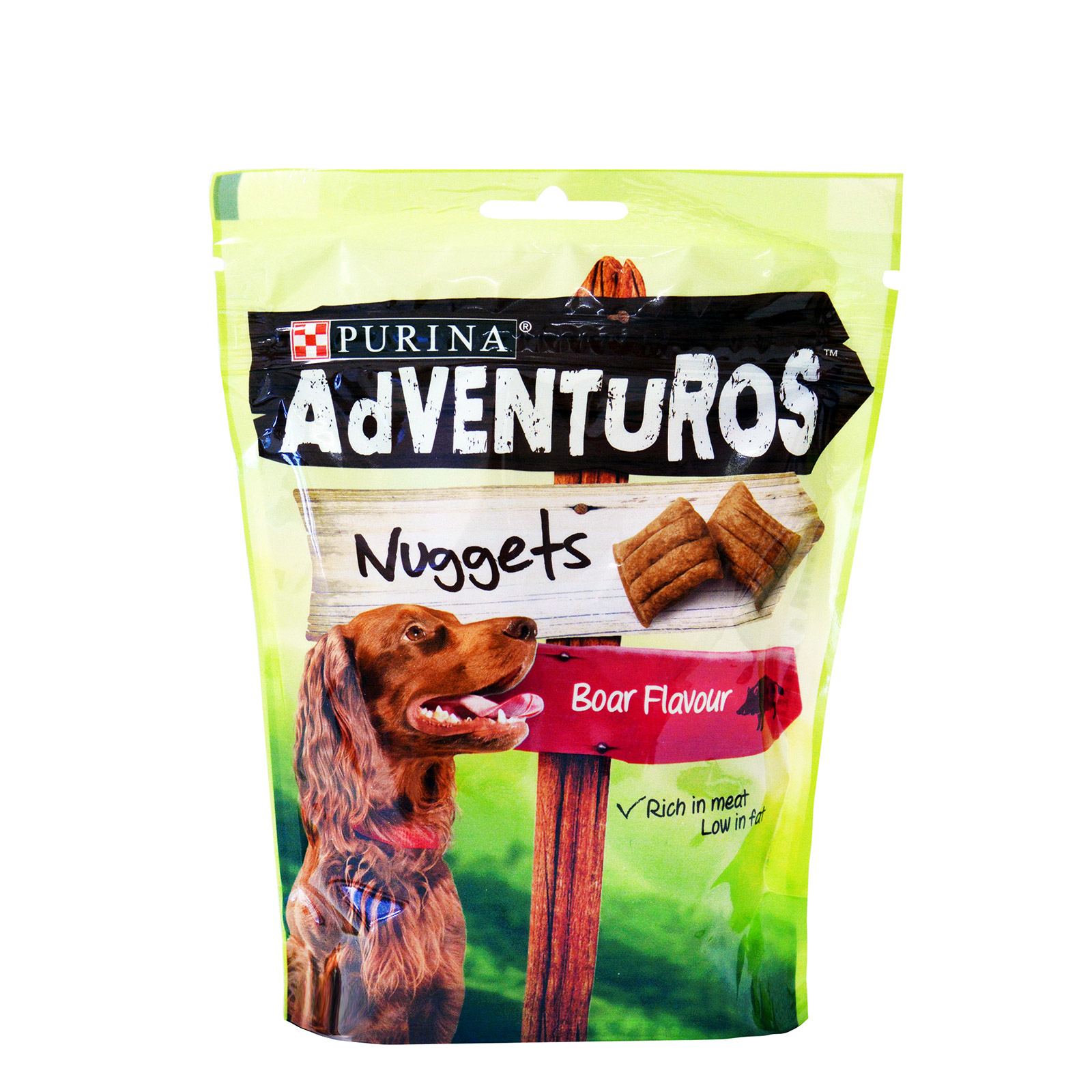 Purina Adventuros τροφή σκύλου συμπληρωματική nuggets, boar flavour 90g εικόνα 1