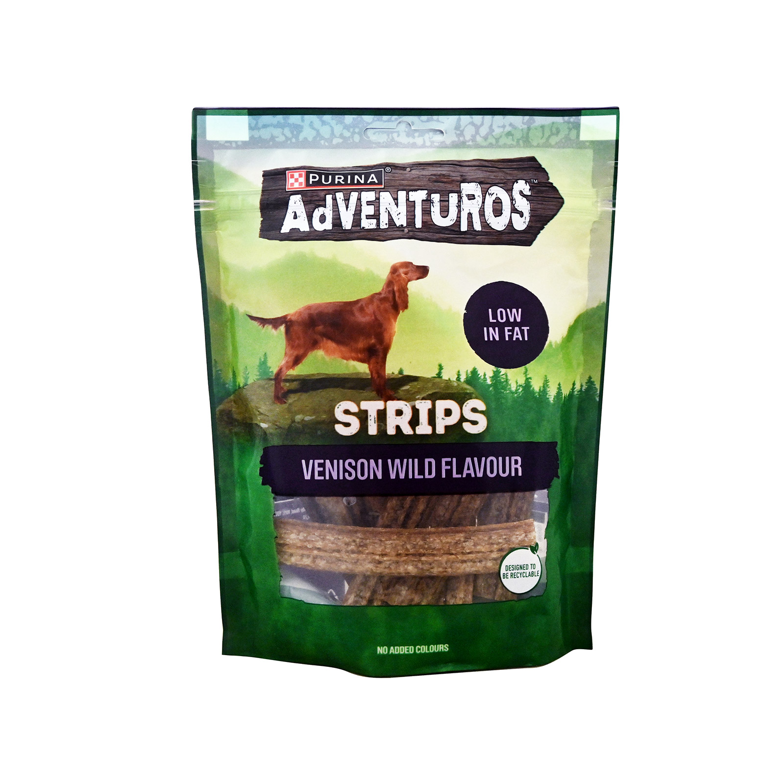 Purina Adventuros Strips συμπληρωματική τροφή για σκύλους γεύση άγριου ελαφιού 90g εικόνα 1