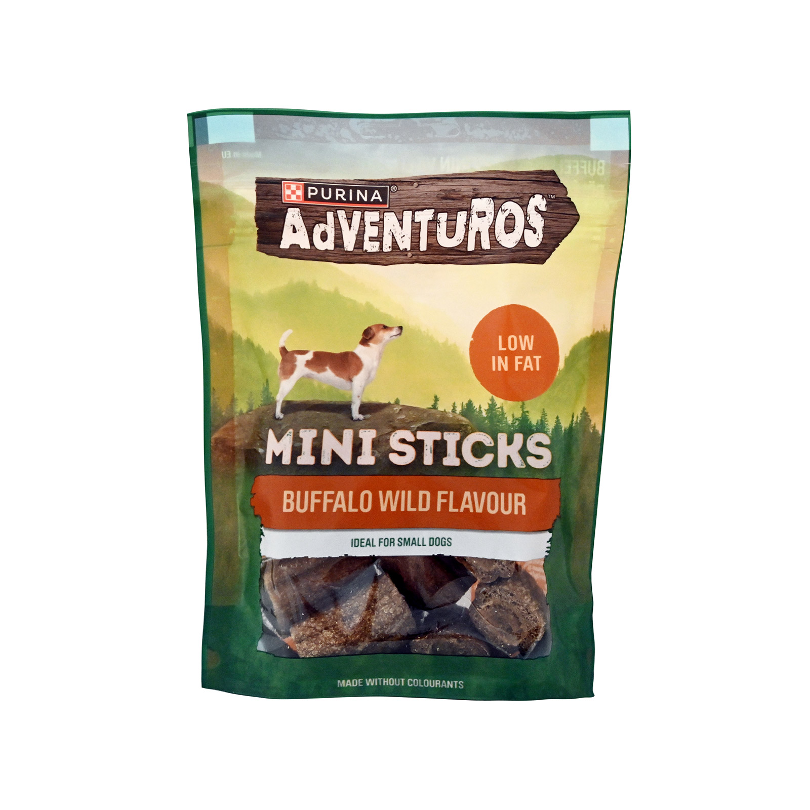 Purina Adventuros mini sticks συμπληρωματική τροφή για σκύλους έντονη γεύση βούβαλου 90g εικόνα 1