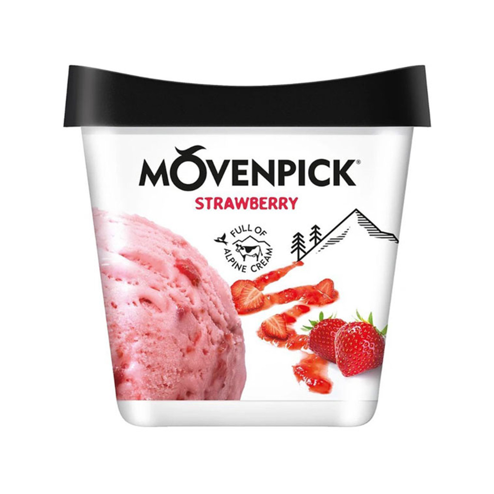 Movenpick παγωτό οικογενειακό strawberry 0.283kg εικόνα 1