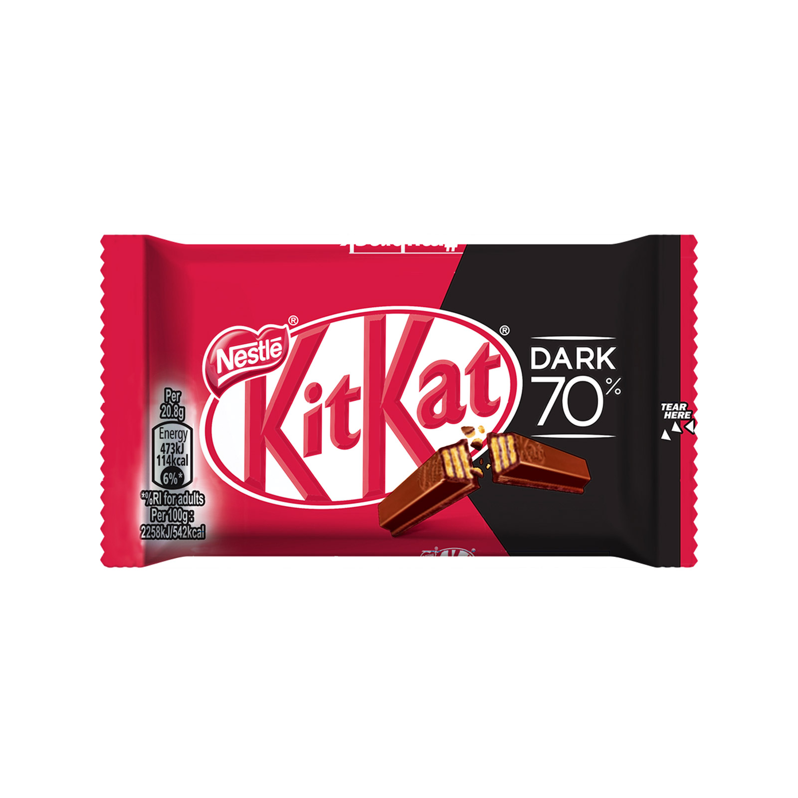Kitkat γκοφρέτα dark 70% 41.5g εικόνα 1