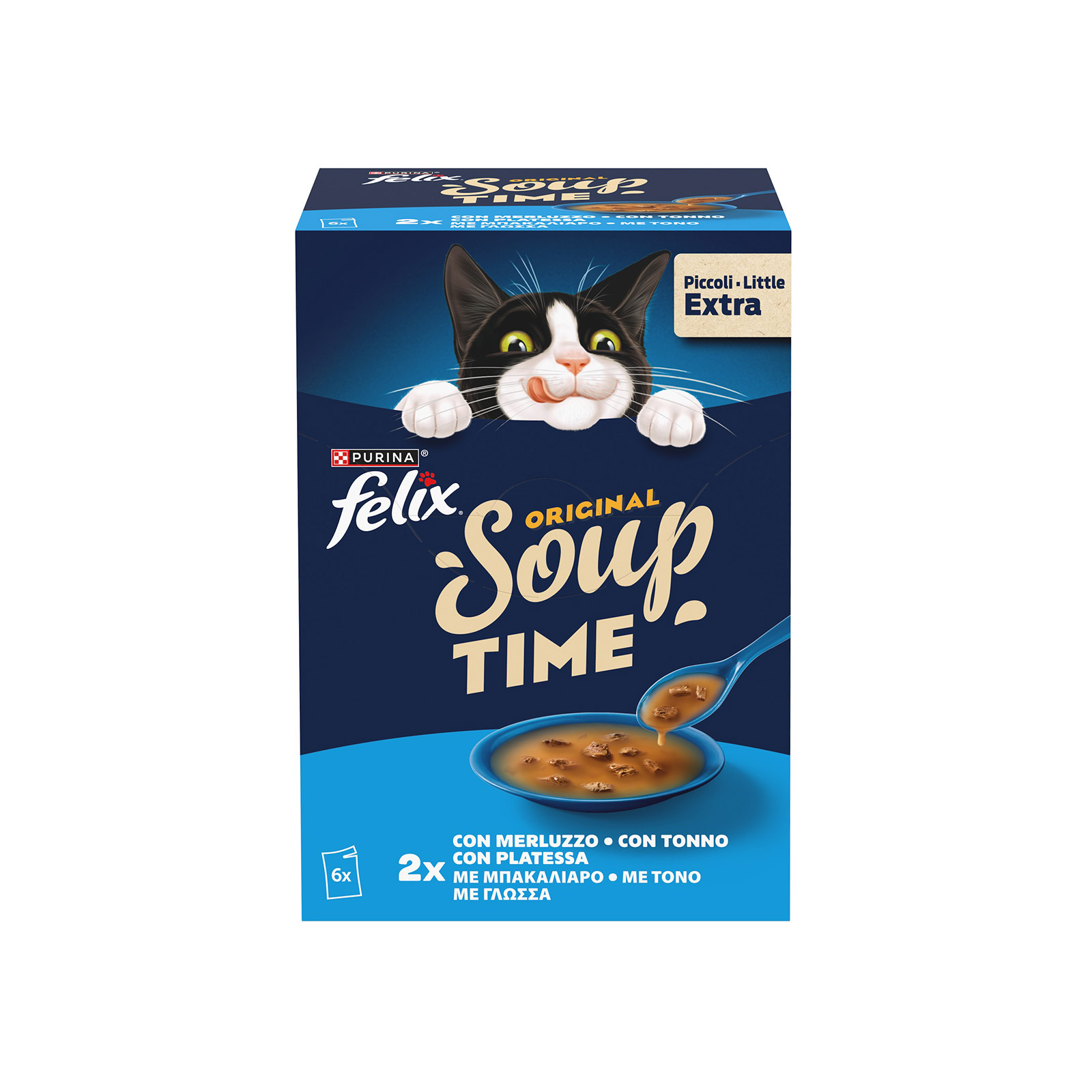 Felix Soup τροφή γάτας fish selection 6x48g εικόνα 1