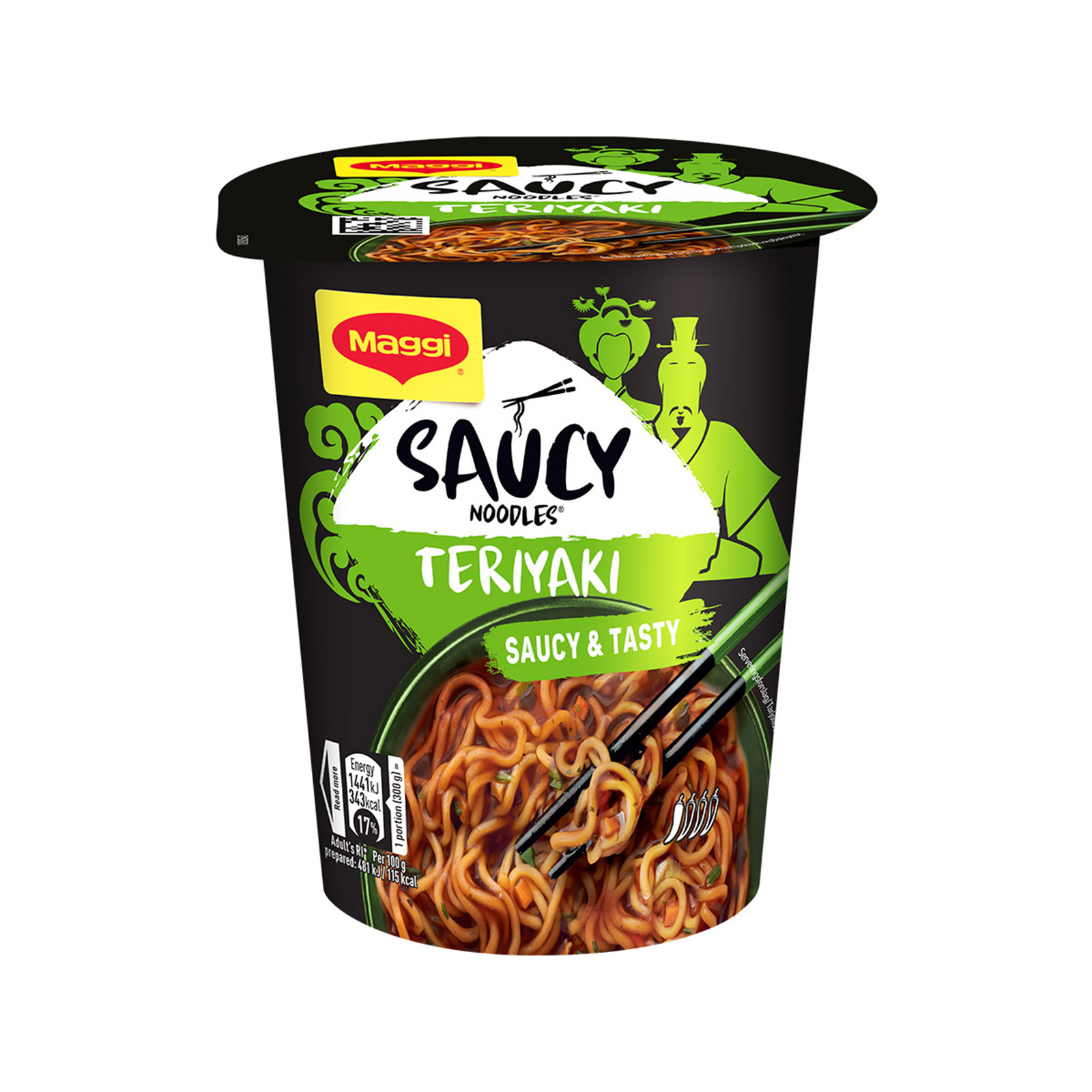 Maggi Saucy noodles νουντλς στιγμής teriyaki 75g εικόνα 1