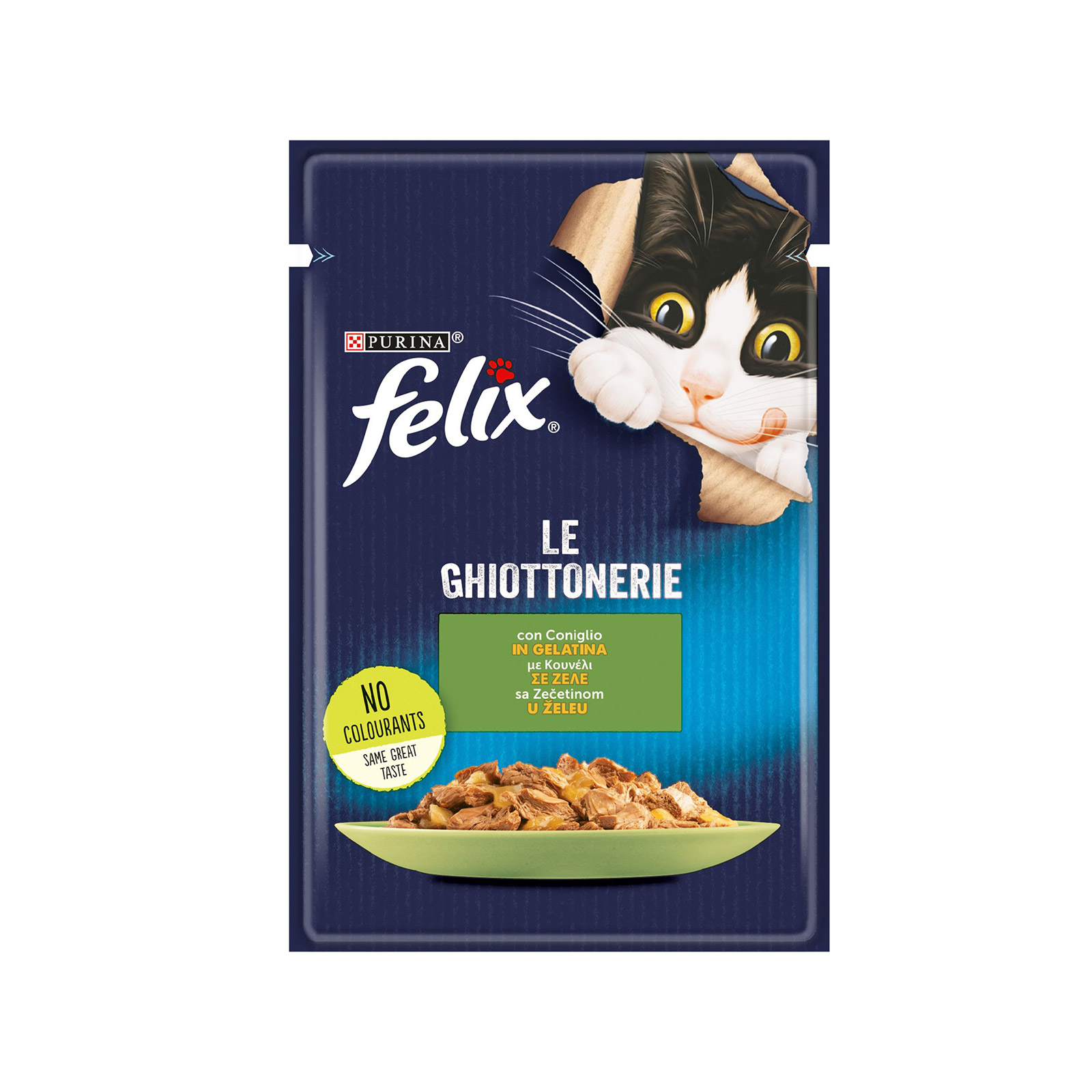 Felix τροφή γάτας με κουνέλι σε ζελέ 85g εικόνα 1