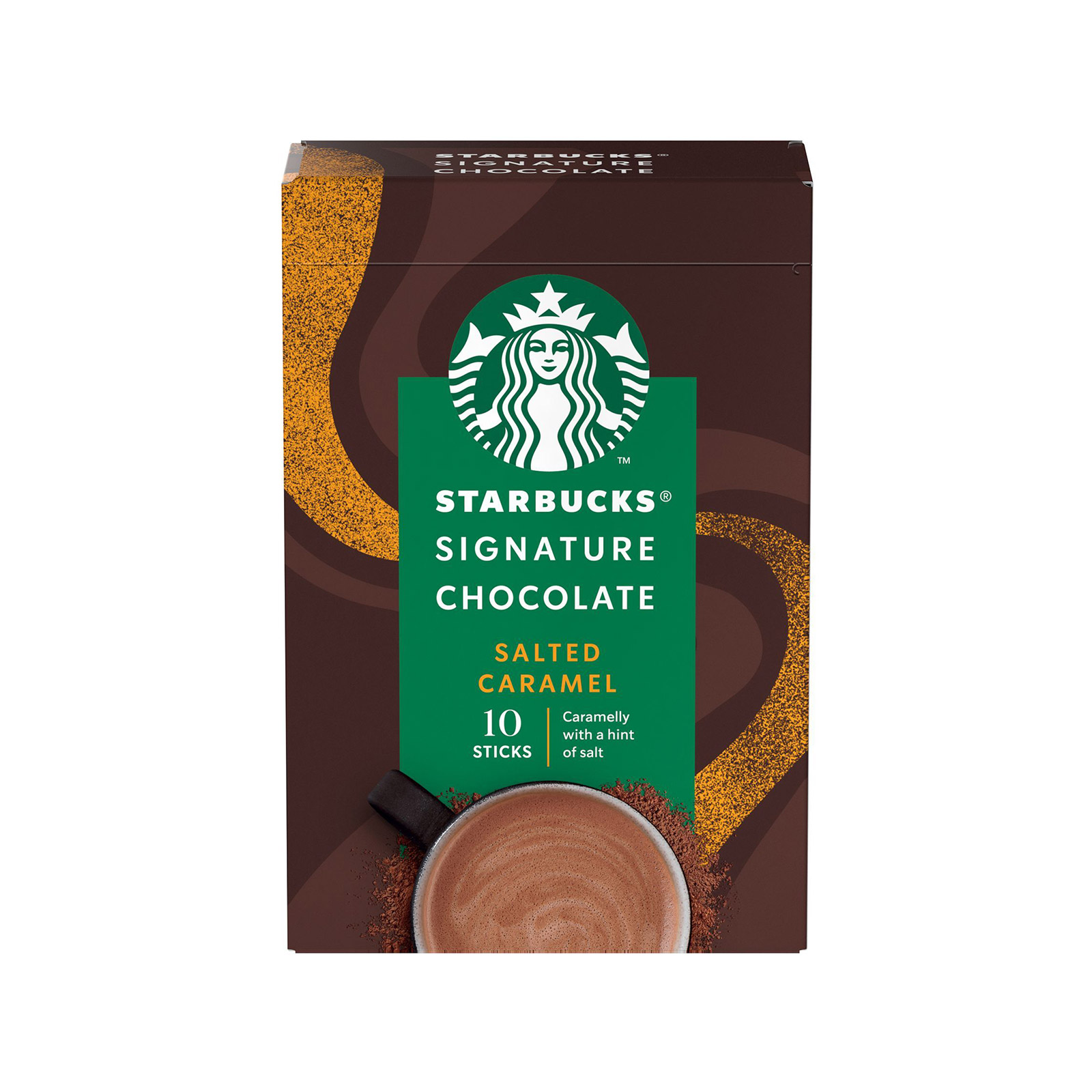 Starbucks Signature Chocolate powdered drink in sticks salted caramel 10x22g image 1
