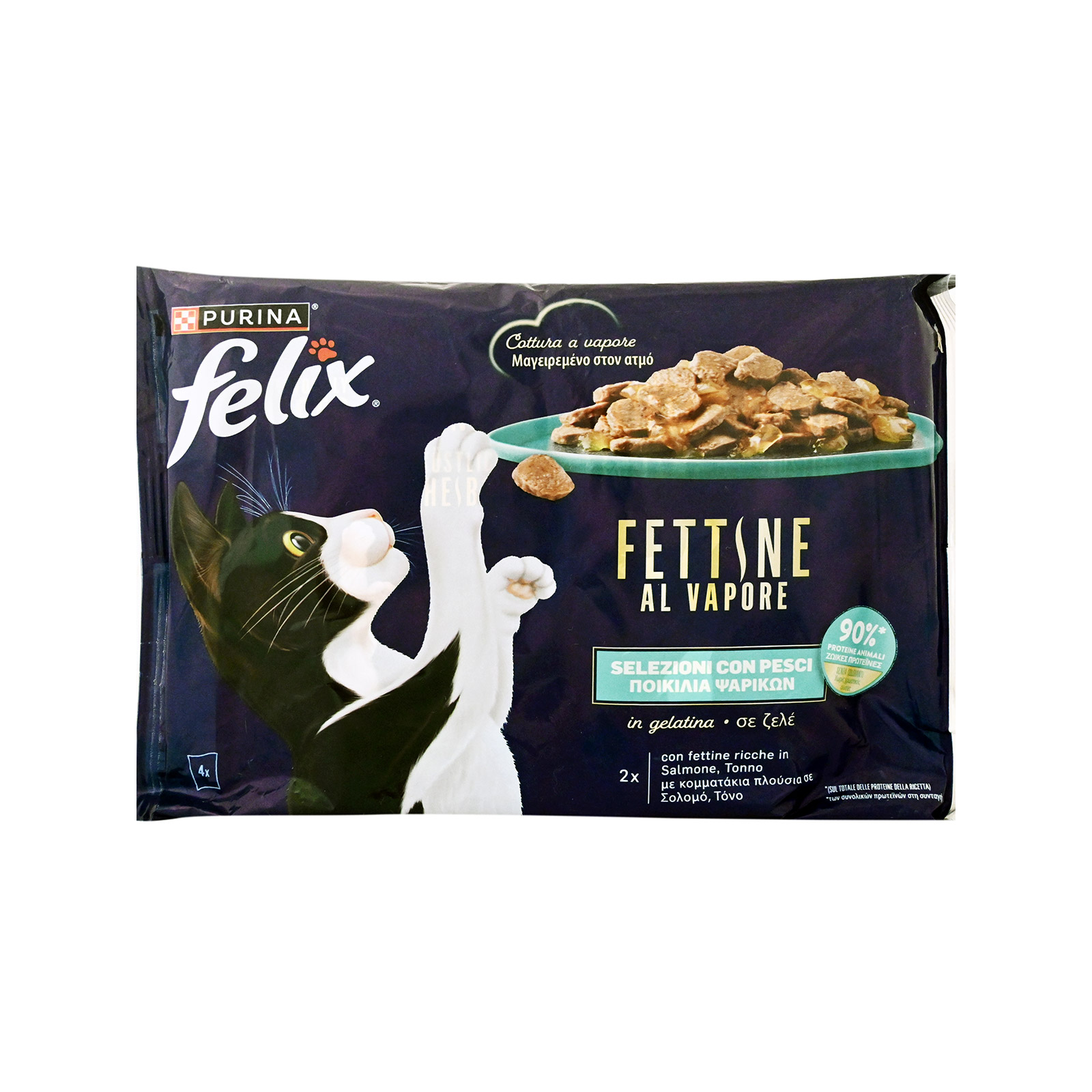 Felix τροφή γάτας ποικιλία ψαρικών σε ζελέ 4x80g εικόνα 1