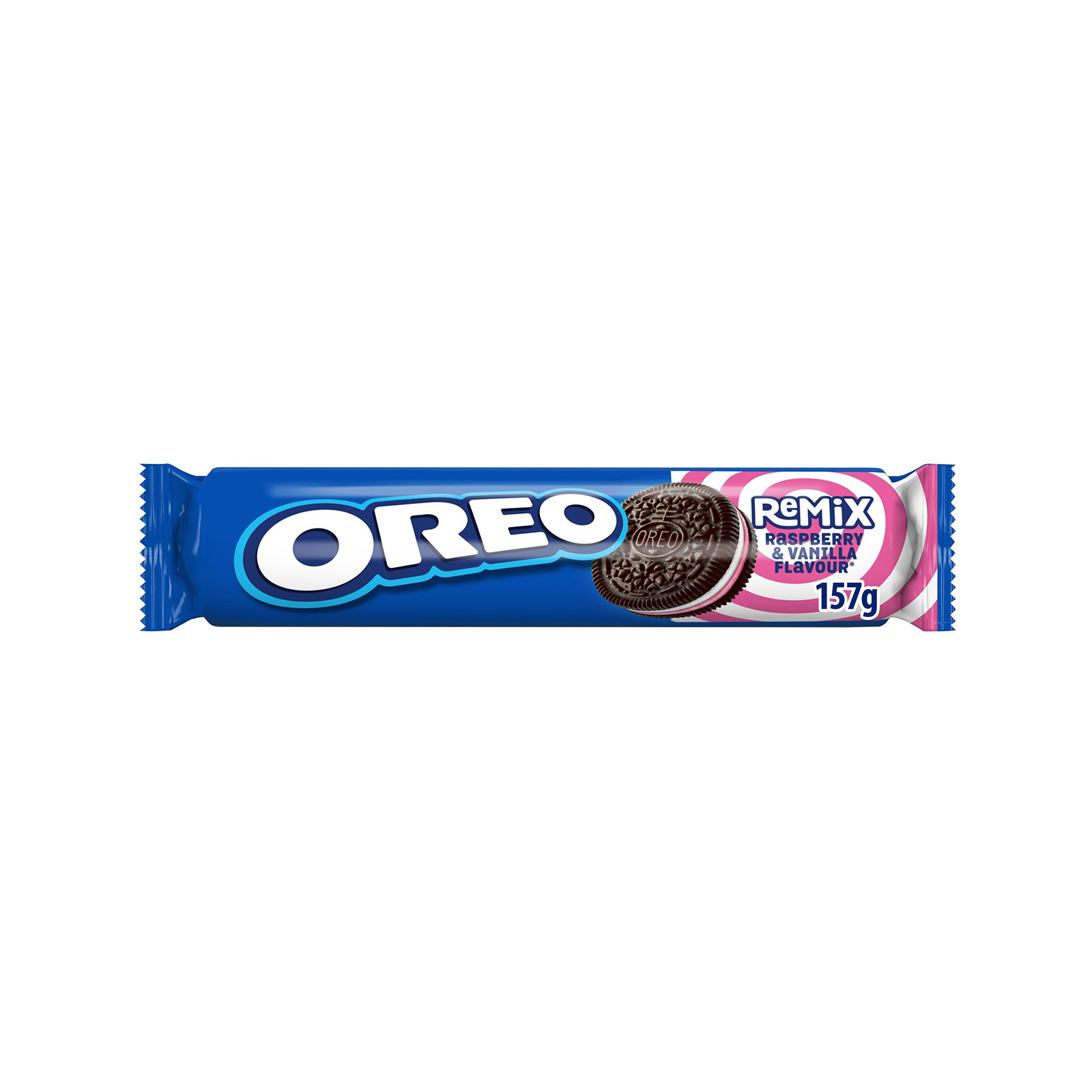 Oreo Remix μπισκότα γεμιστά raspberry & vanilla 157g εικόνα 1