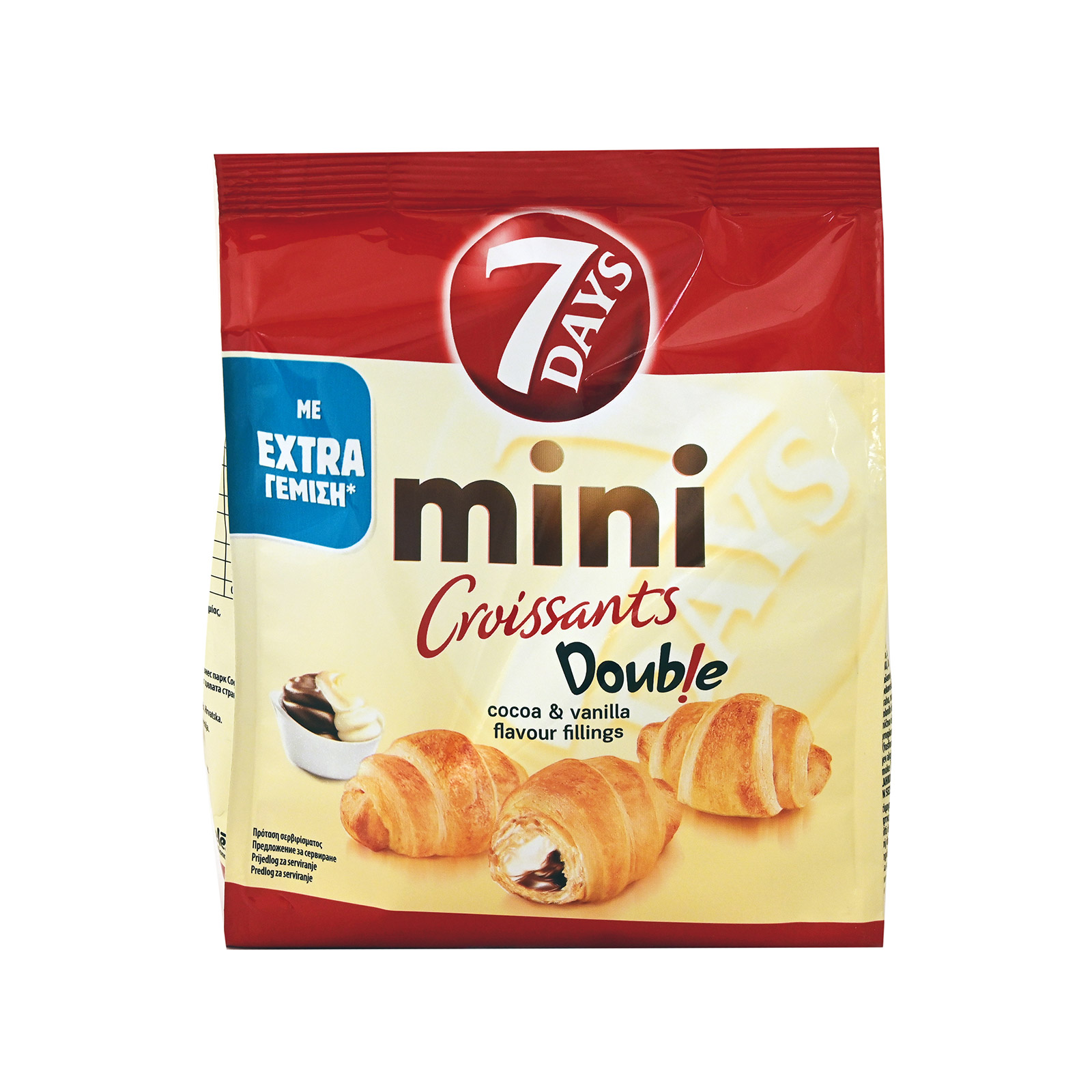 7days Double κρουασάν mini cocoa & vanilla 103g εικόνα 1