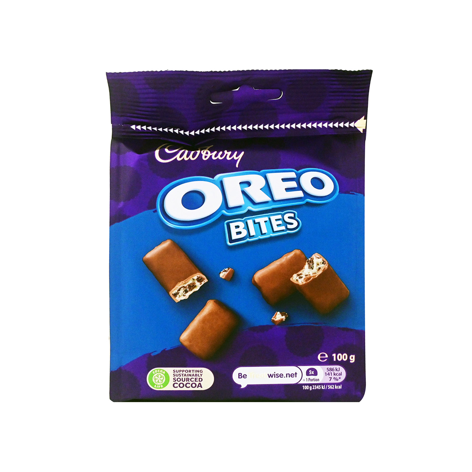 Cadbury σοκολατάκια oreo bites 100g εικόνα 1