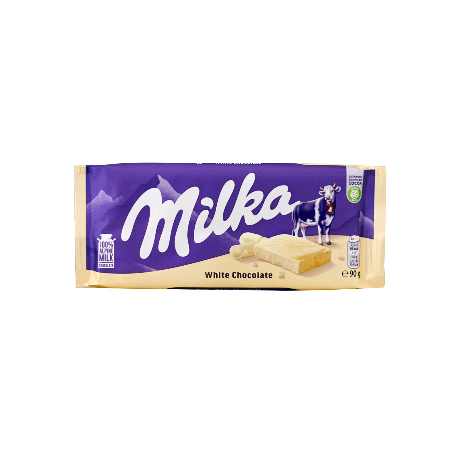 Milka white chocolate 90g image 1