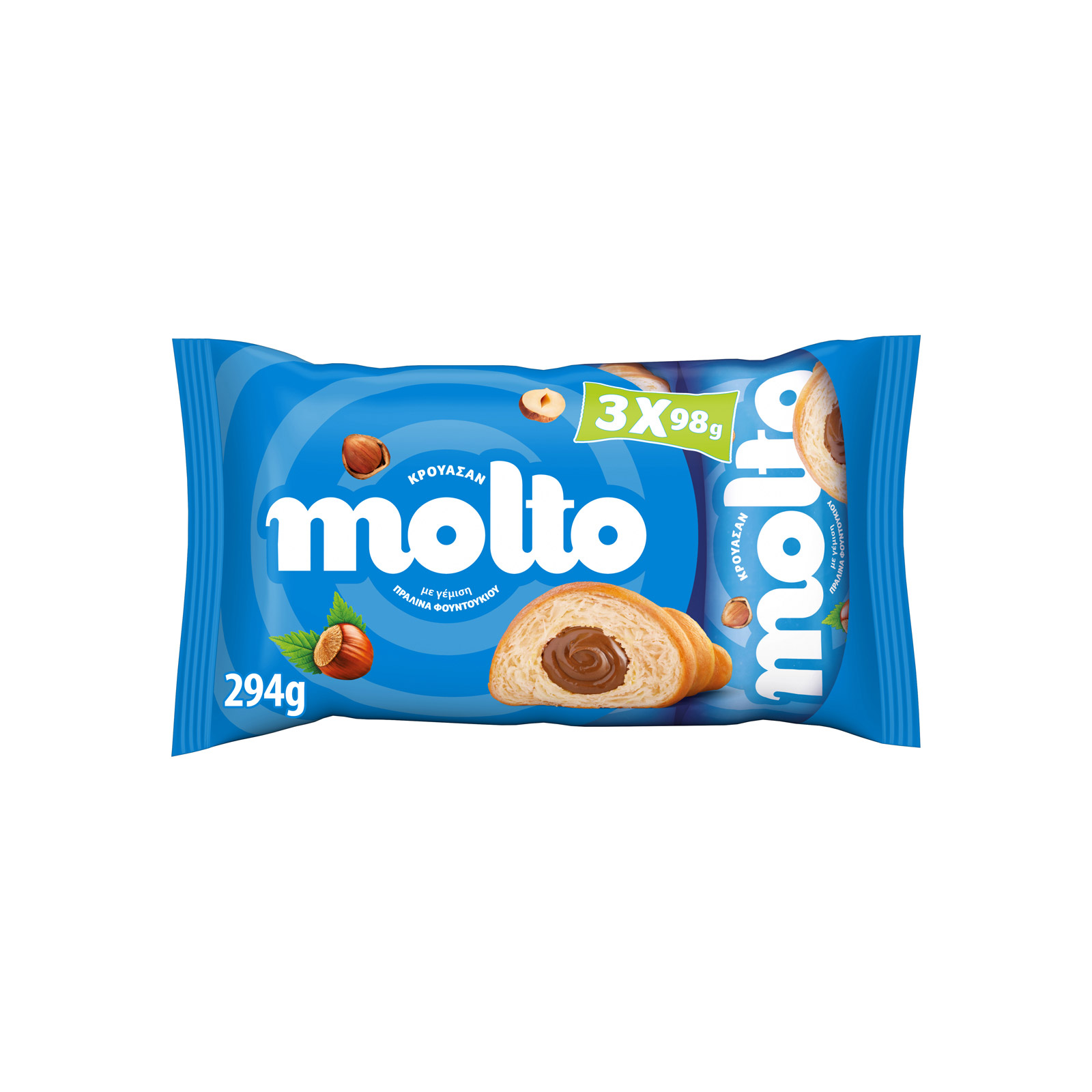 Molto κρουασάν φουντούκι 3x98g εικόνα 1
