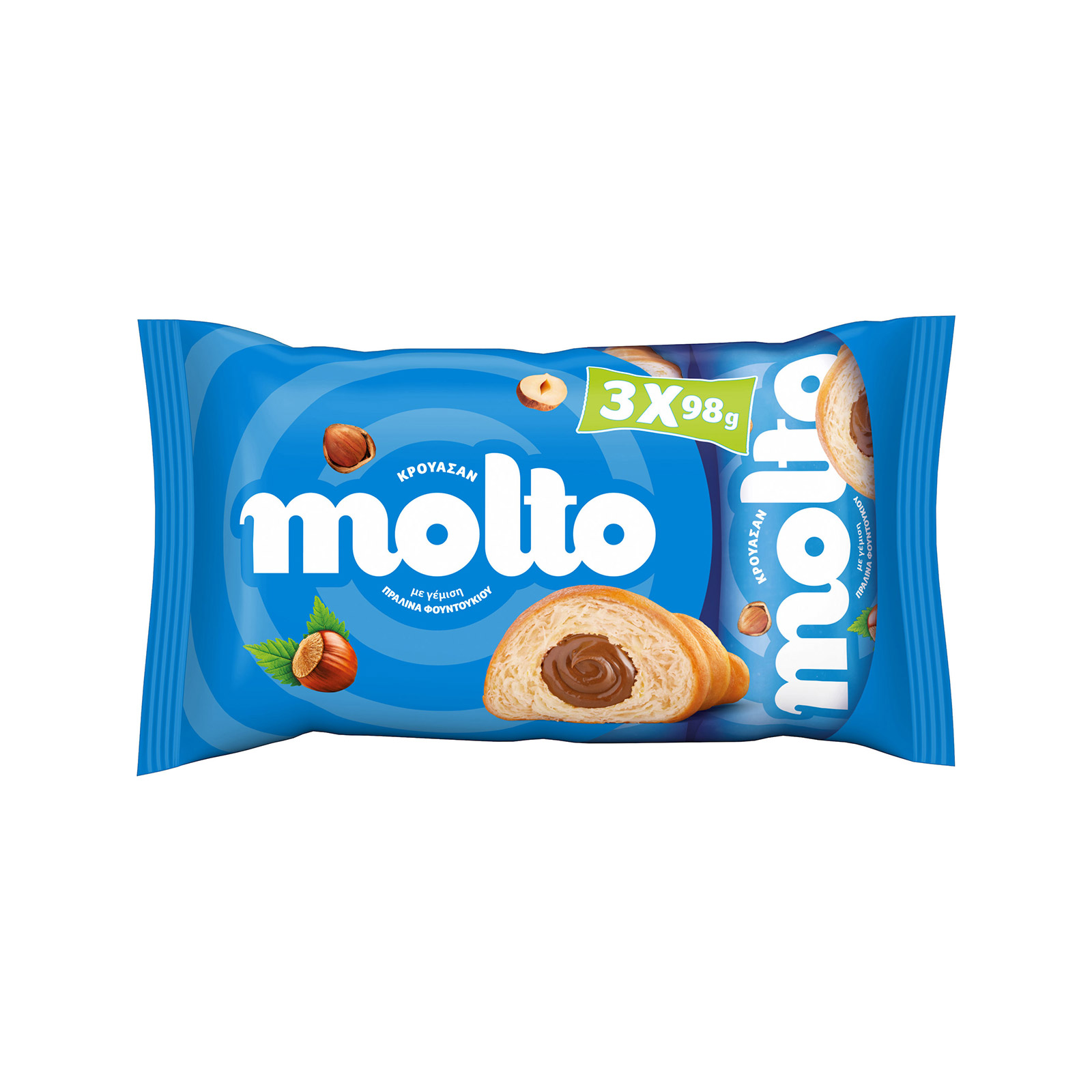 Molto κρουασάν φουντούκι 3x98g εικόνα 1