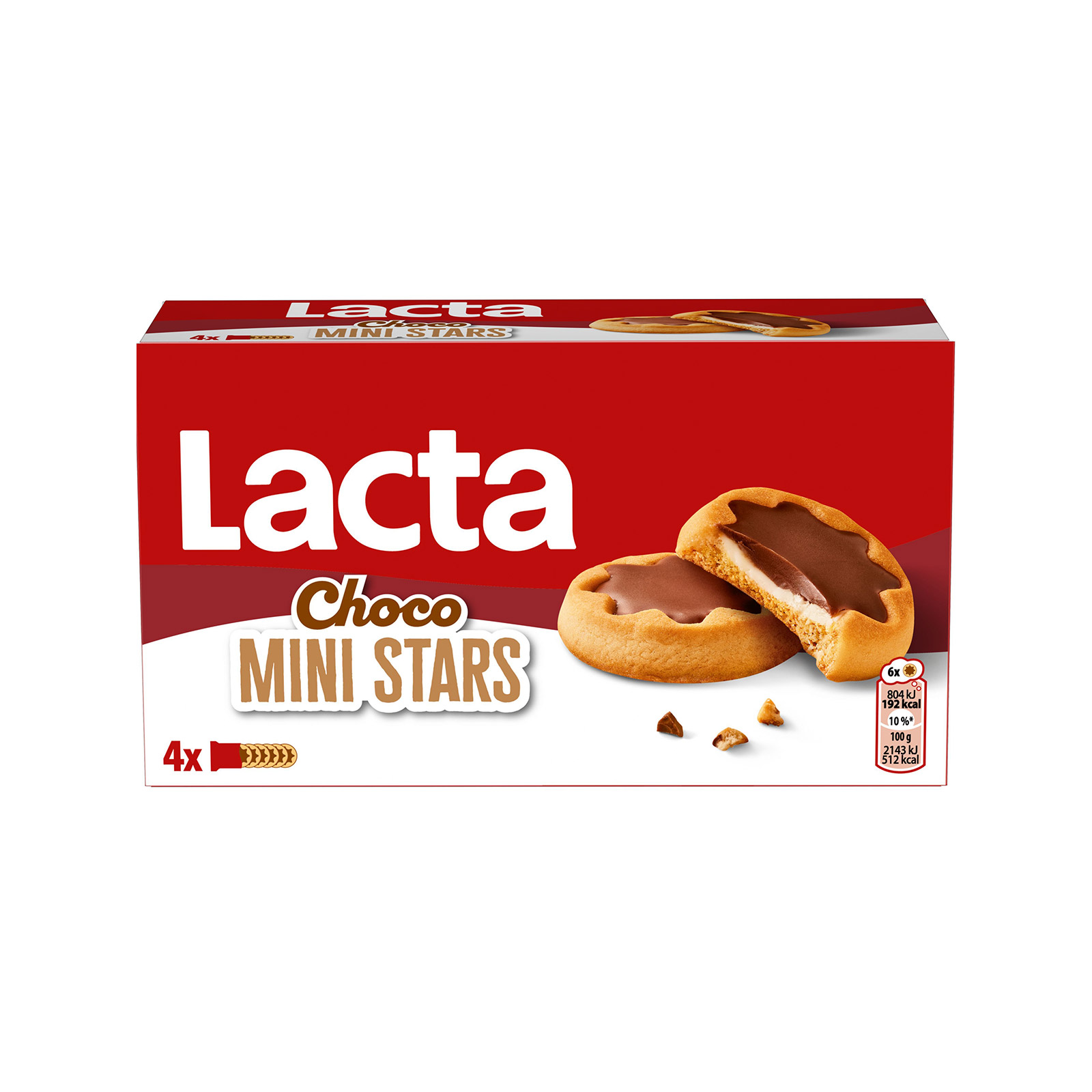 Lacta Choco Mini Stars μπισκότα 150g εικόνα 1