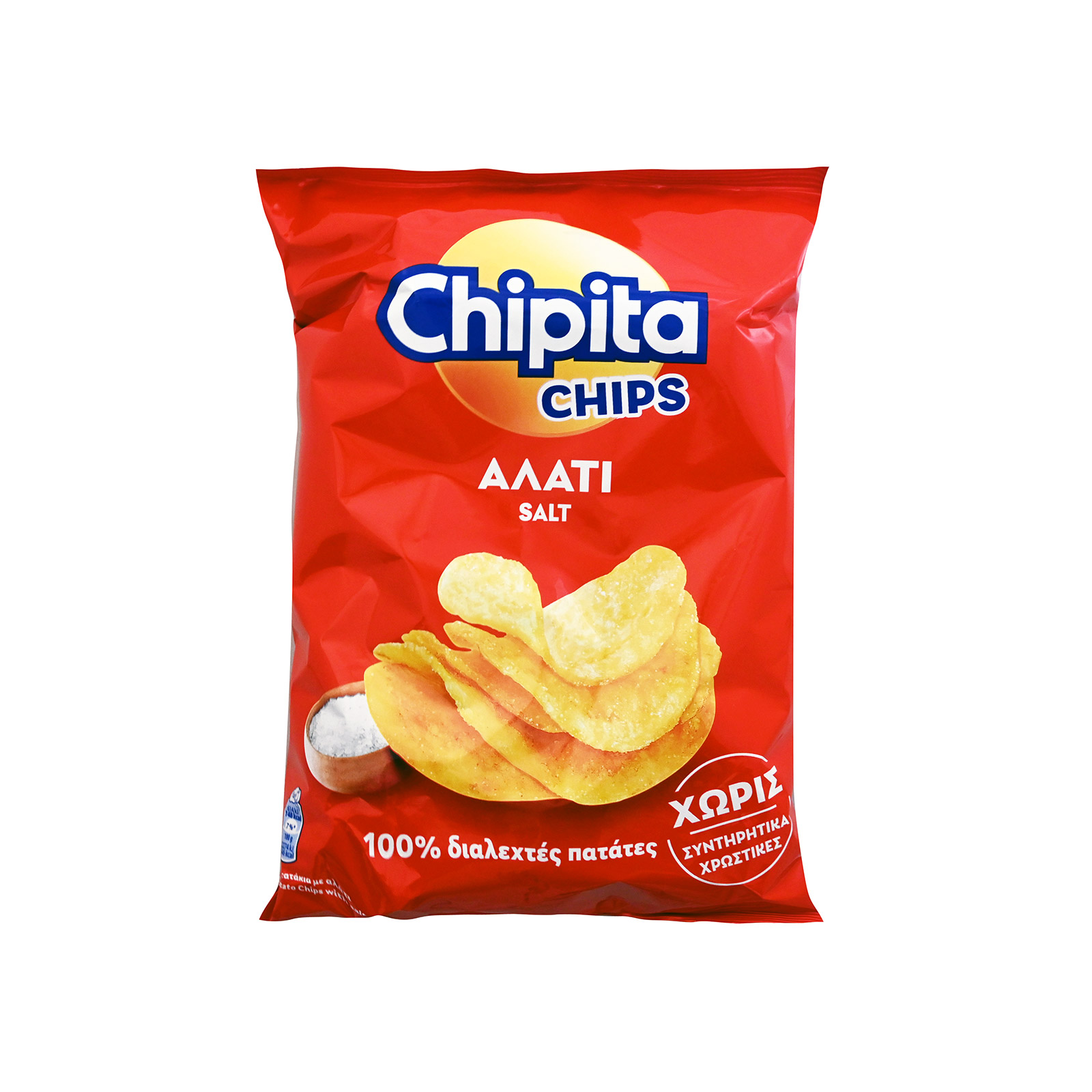 Chipita πατατάκια αλάτι 80g εικόνα 1