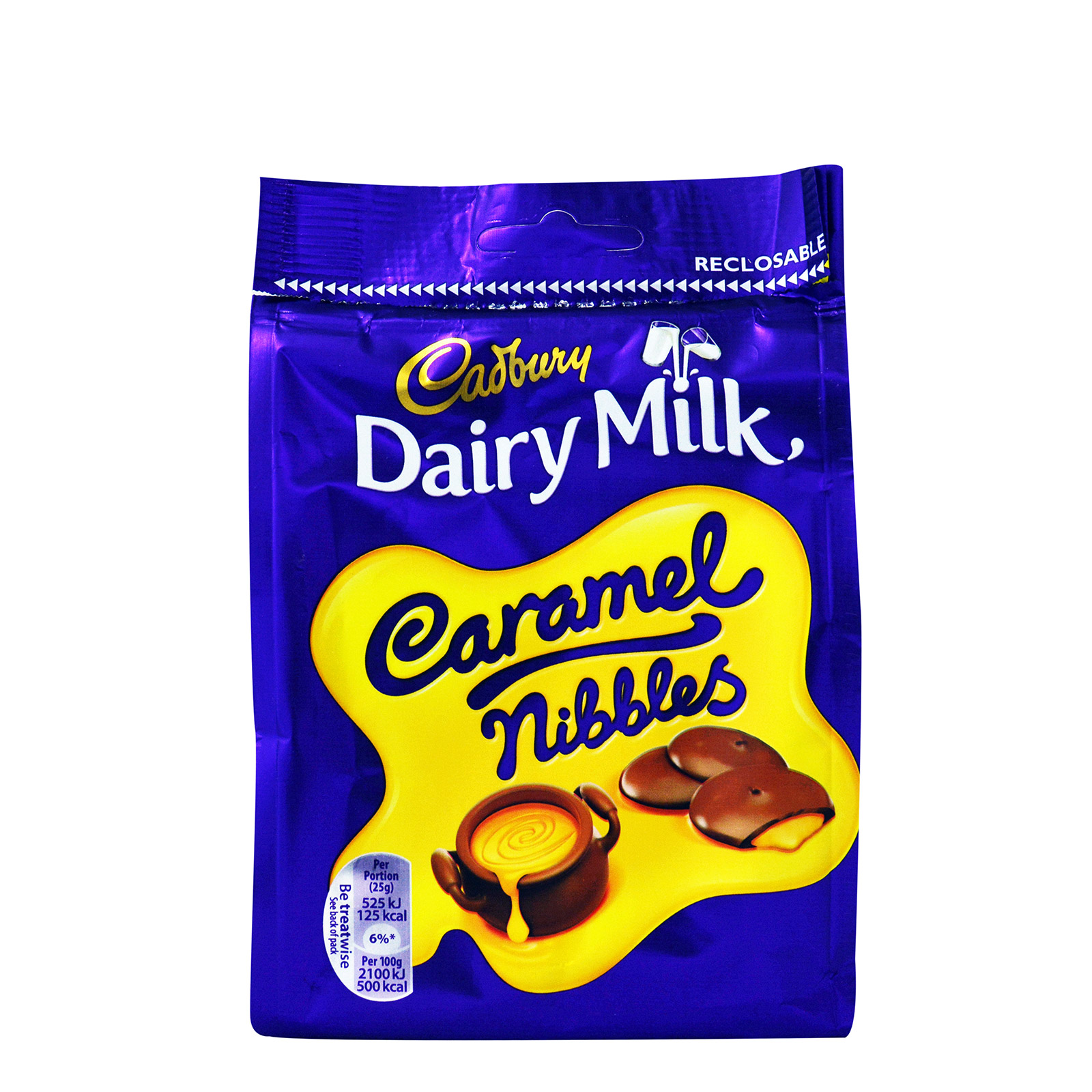 Cadbury Dairy Milk milk chocolates Caramel Nibbles 120g image 1