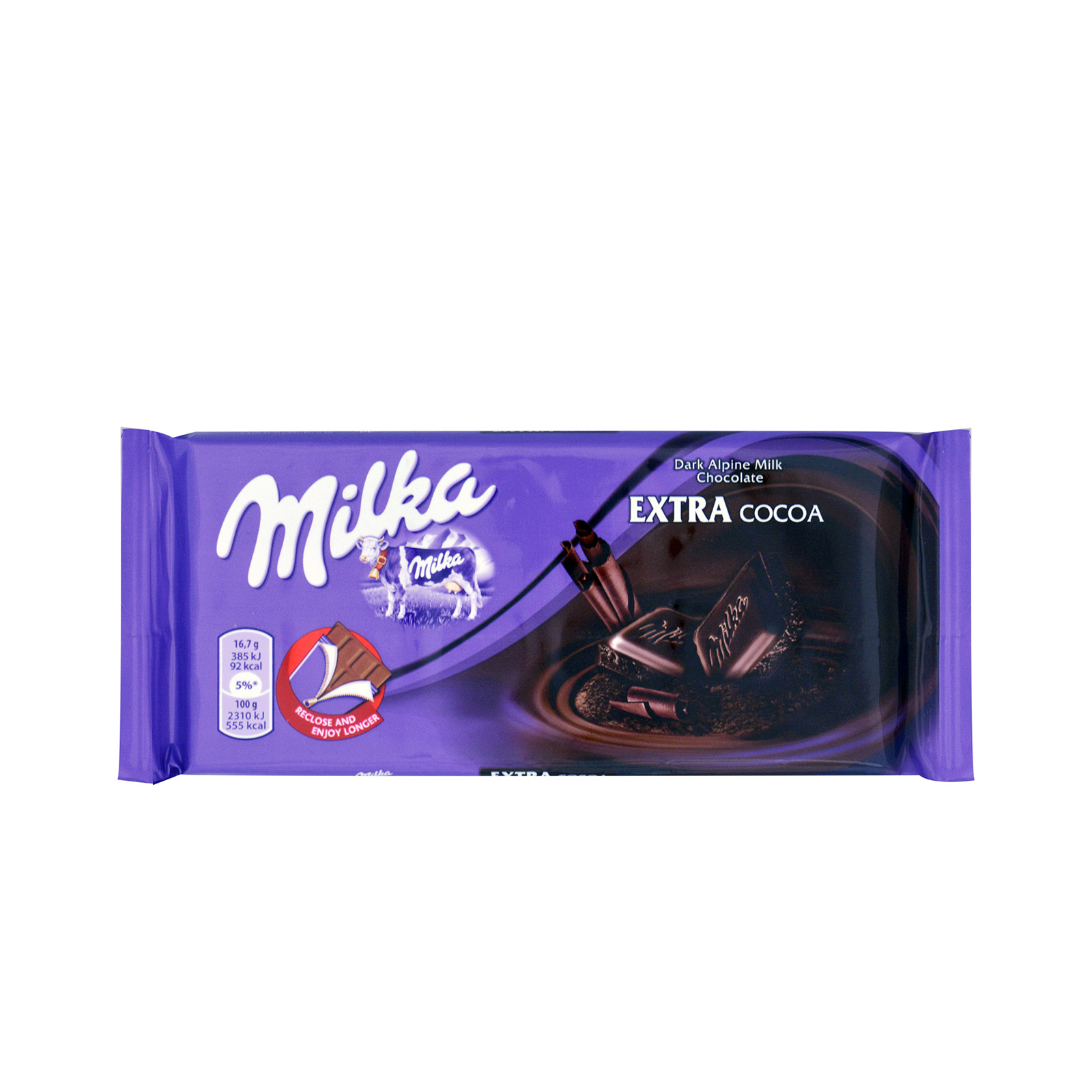 Milka dark chocolate Extra Cocoa 100g image 1