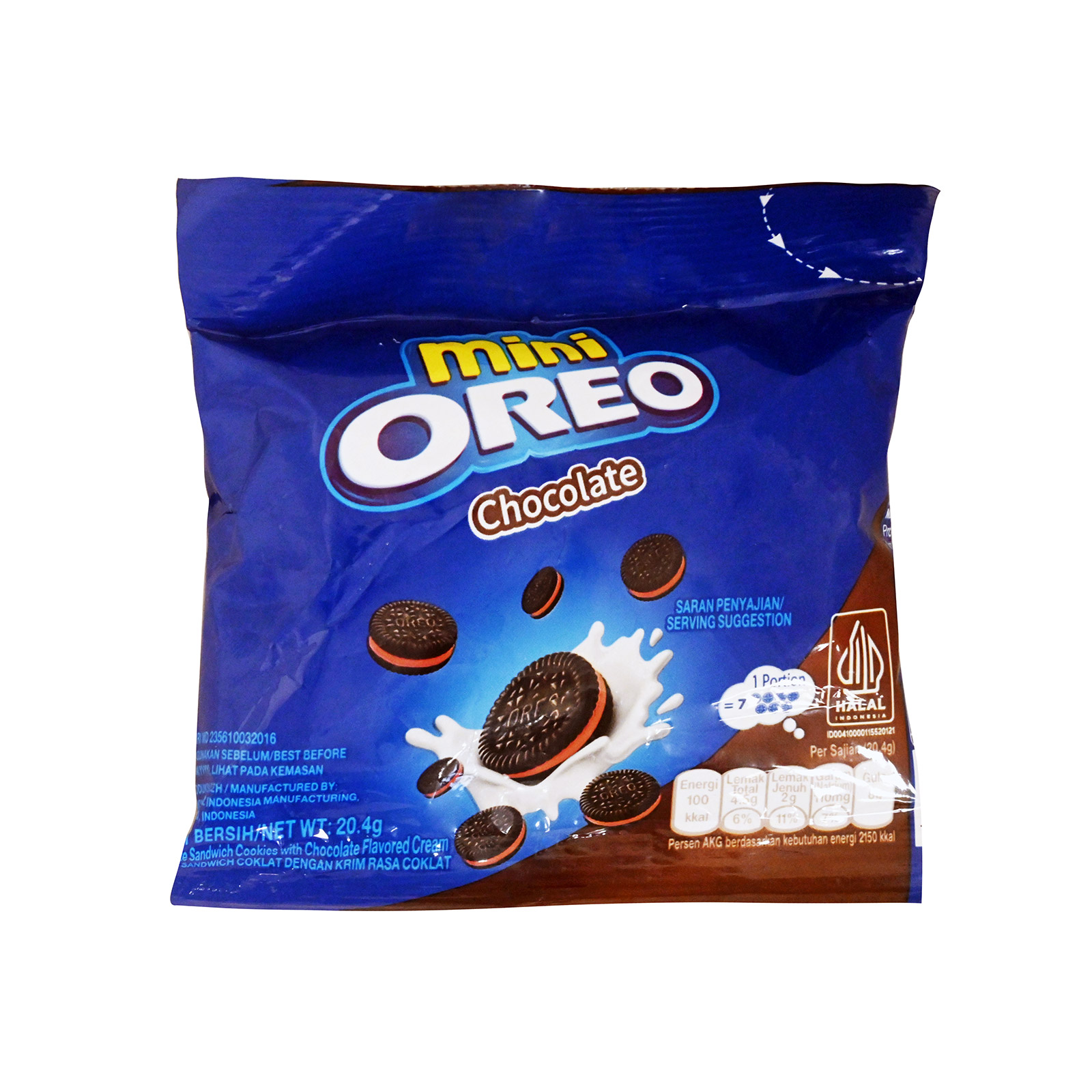 Oreo Mini biscuits chocolate 20.4g image 1