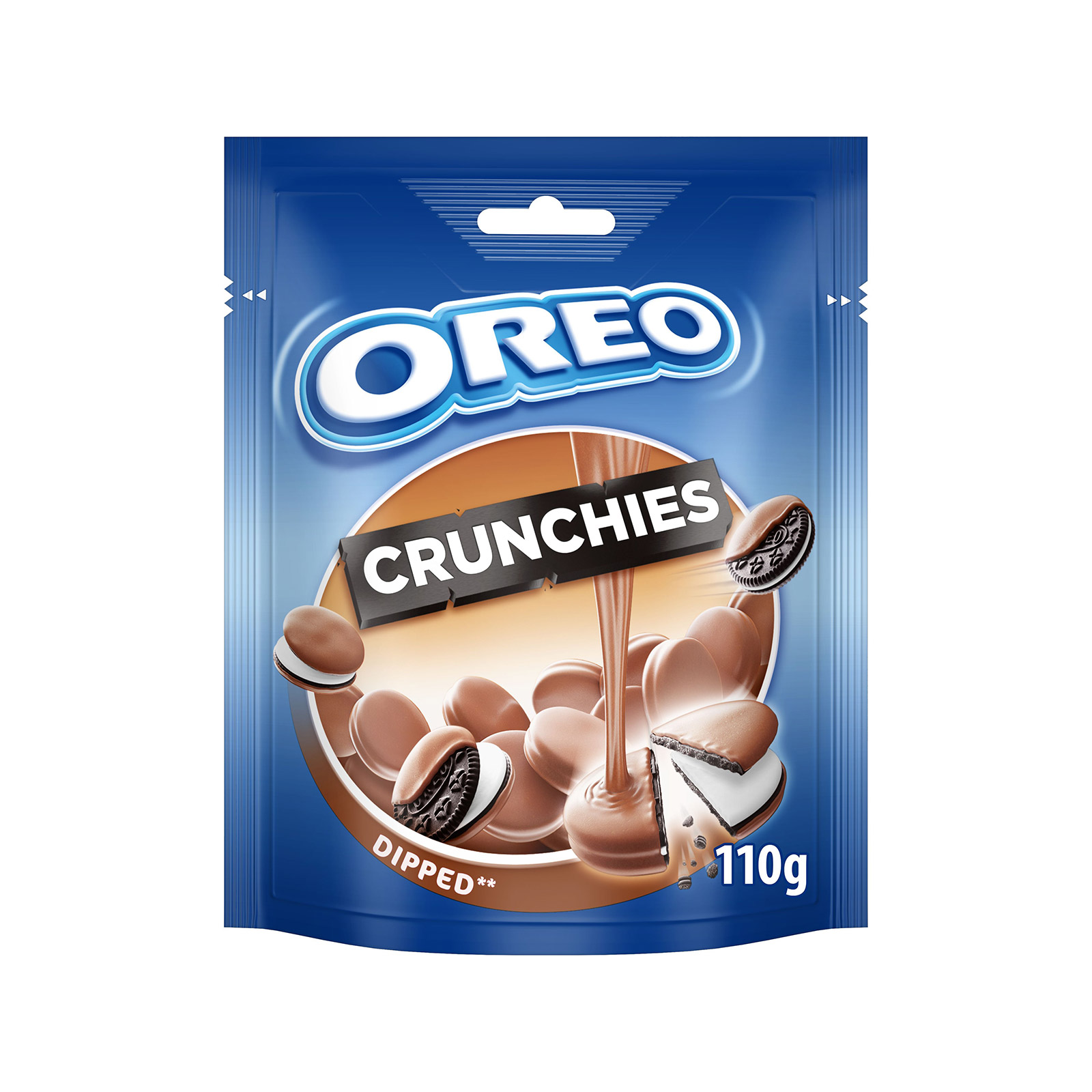 Oreo Crunchy bites μπισκότα γεμιστά dipped 110g εικόνα 1