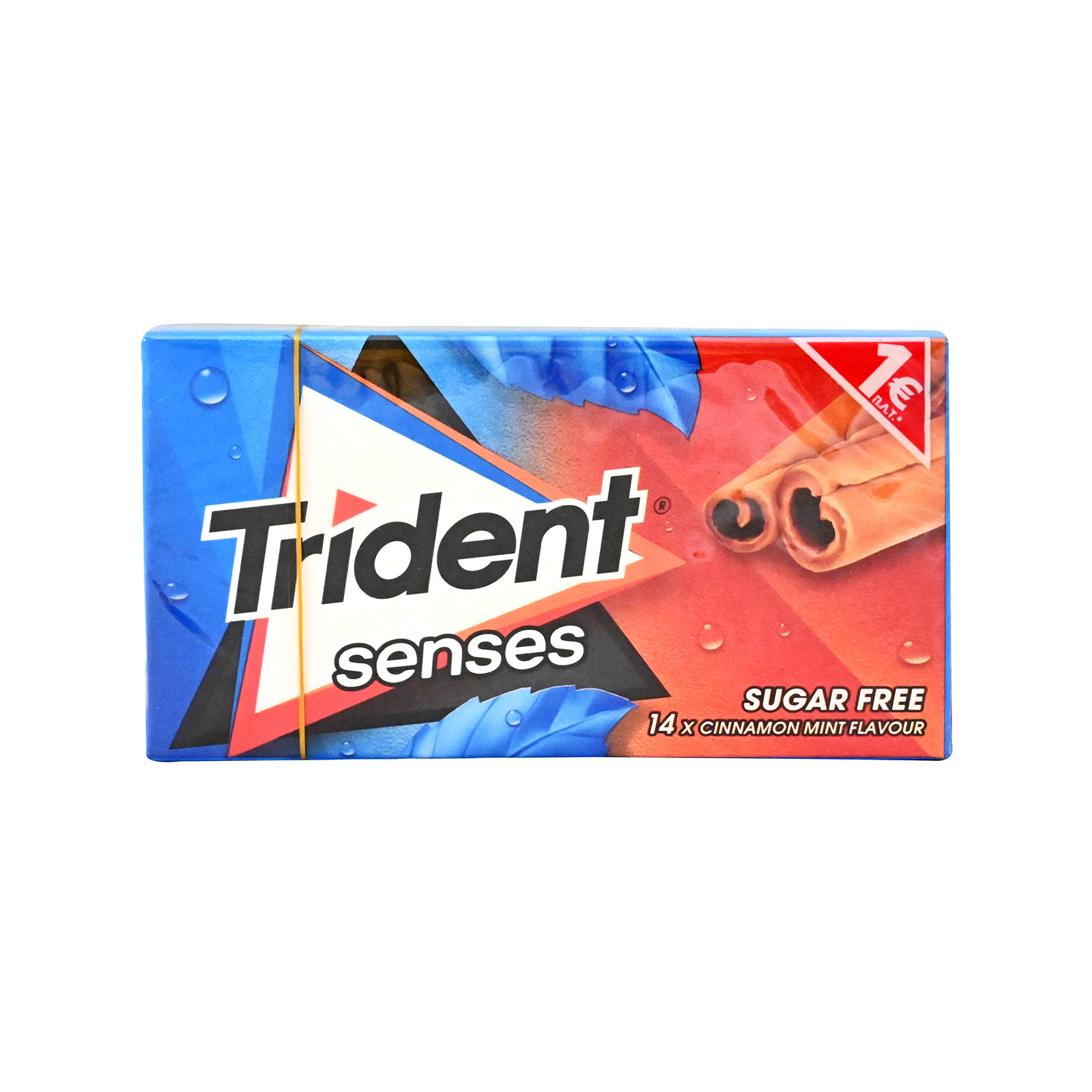 Trident Senses chewing gum cinnamon mint 27g image 1