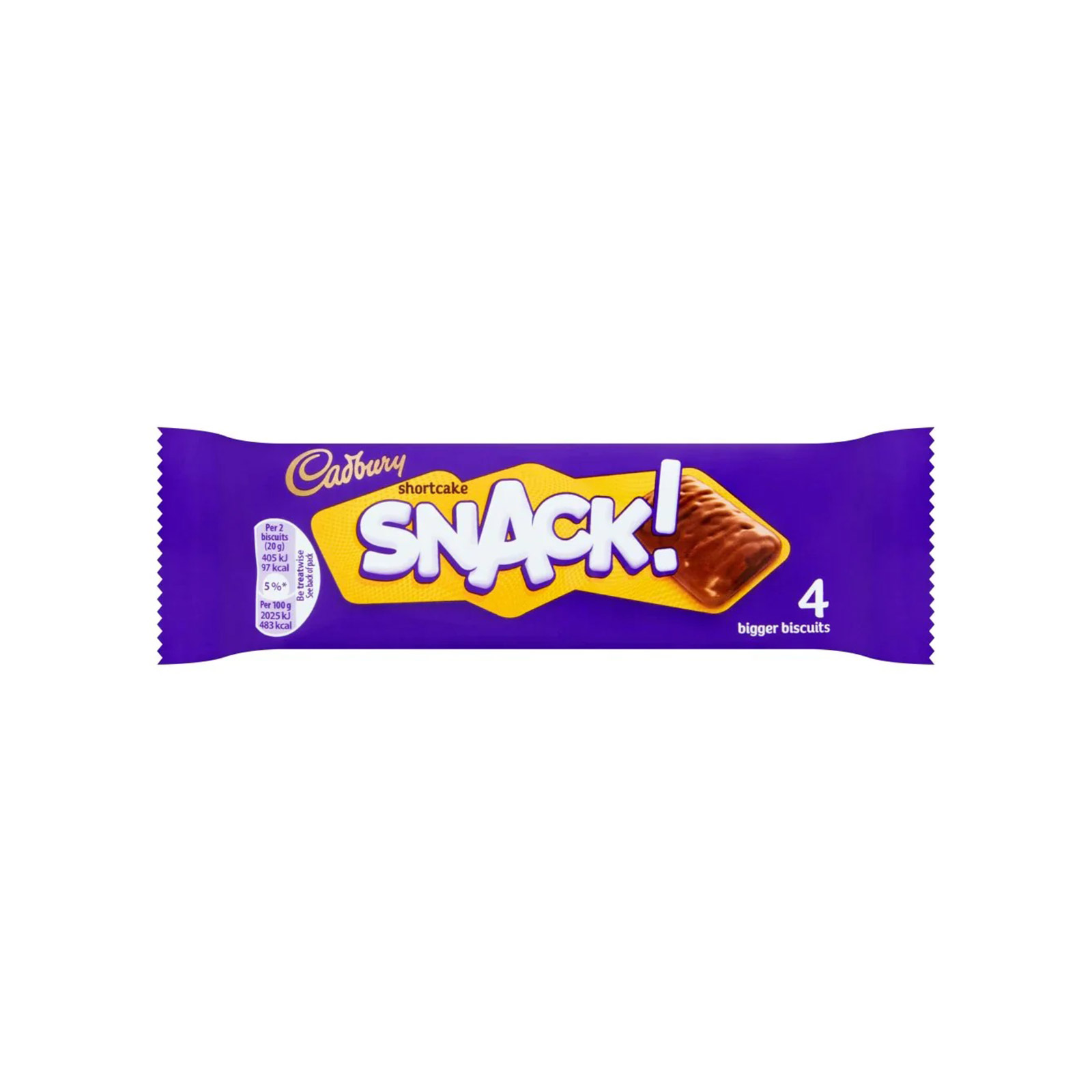 Cadbury Shortcake snack μπισκότα σοκολάτας 40g εικόνα 1