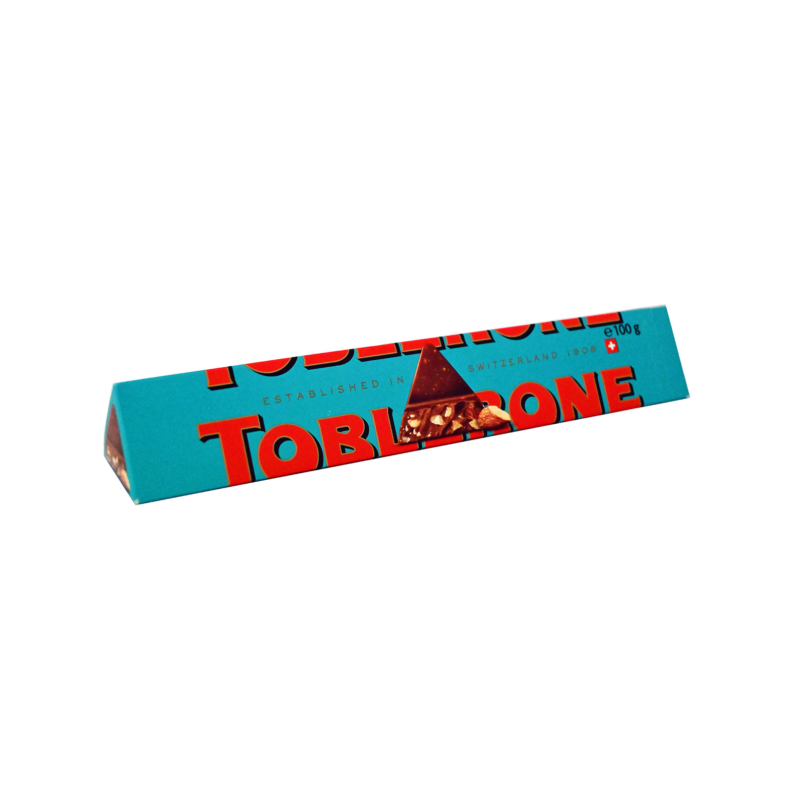 Toblerone σοκολάτα γάλακτος καραμελωμένα αλατισμένα αμύγδαλα 100g εικόνα 1