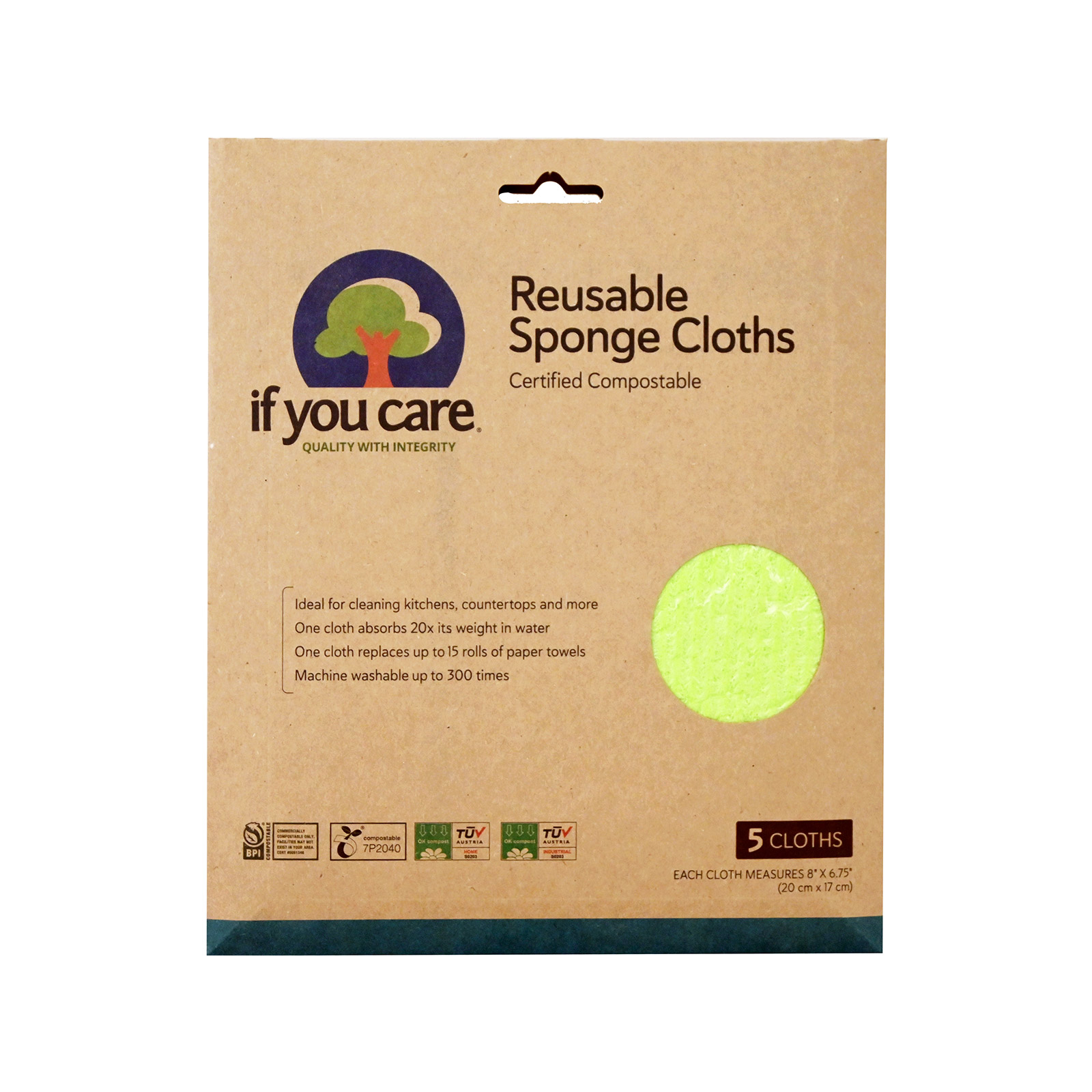 If You Care all-purpose cleaning cloths 5pcs image 1